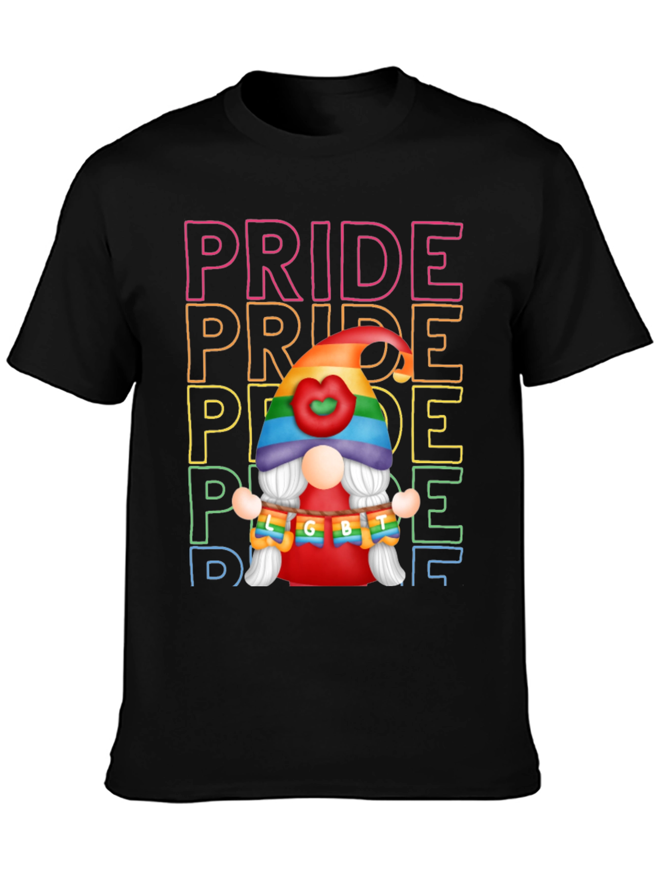 Pride LGBT Gnome Graphic T-Shirt