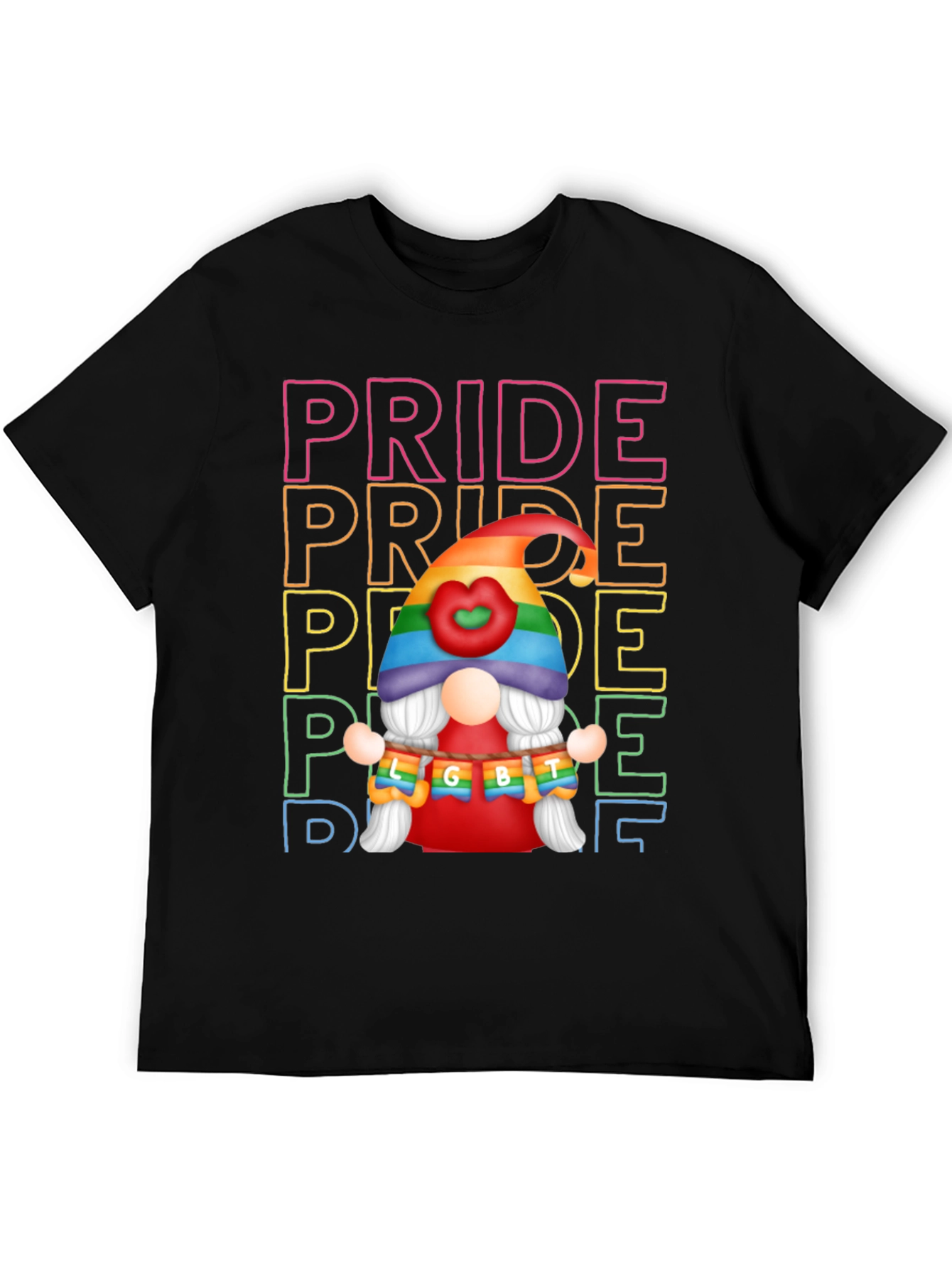 Pride LGBT Gnome Graphic T-Shirt