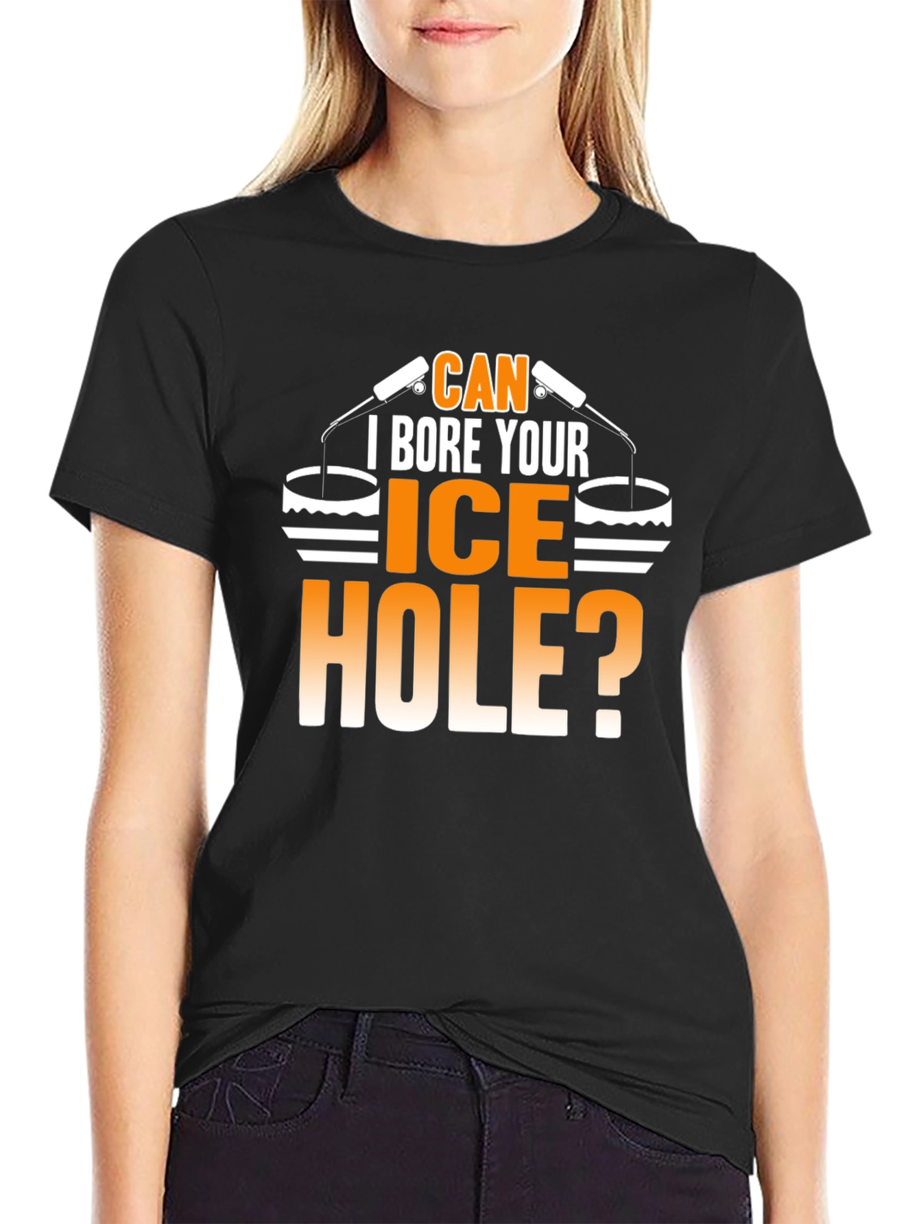 Can I Bore Your Ice Hole? Funny T-Shirt
