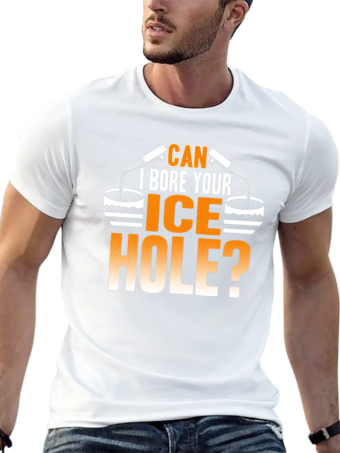 Can I Bore Your Ice Hole? Funny T-Shirt