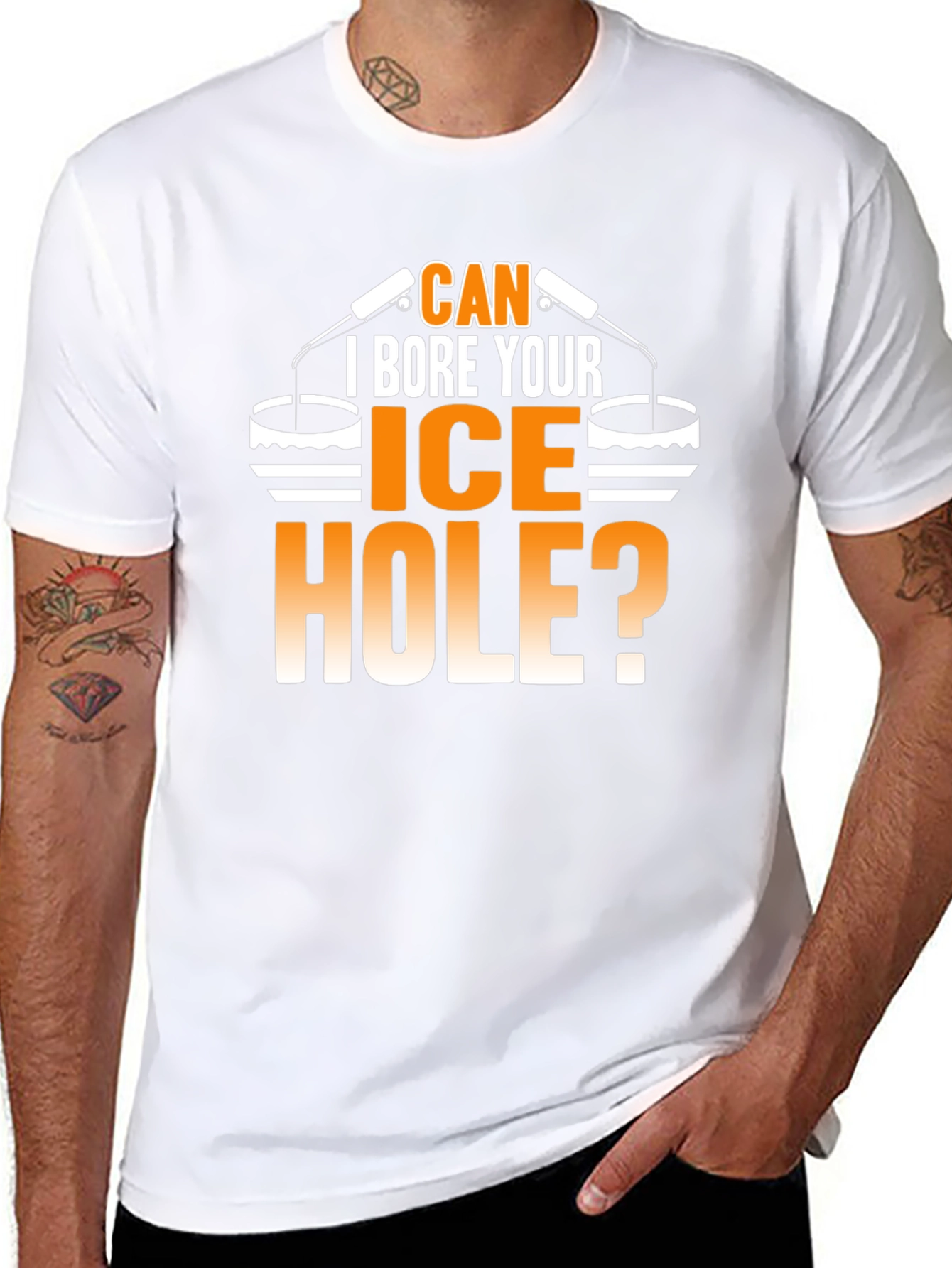 Can I Bore Your Ice Hole? Funny T-Shirt