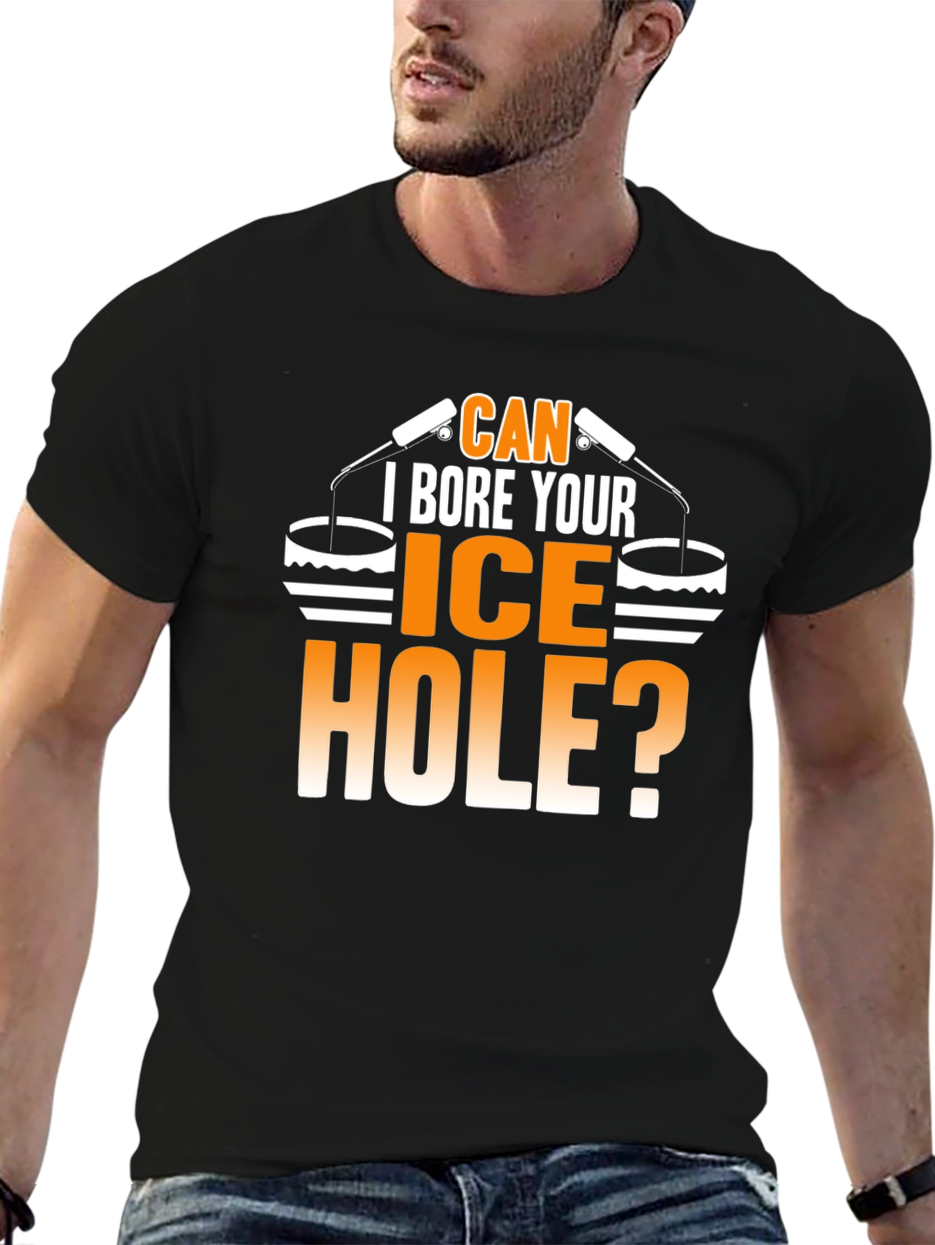 Can I Bore Your Ice Hole? Funny T-Shirt