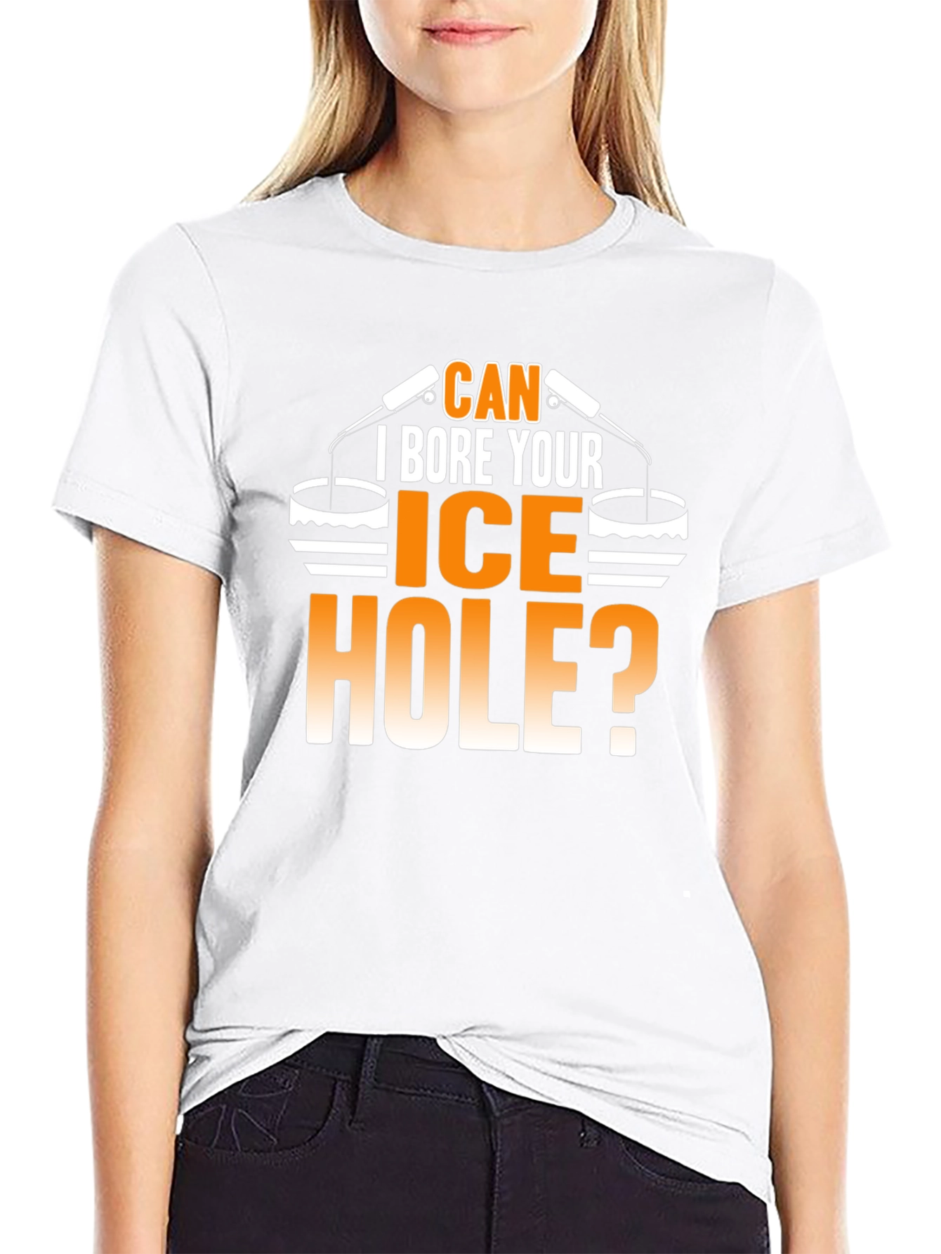 Can I Bore Your Ice Hole? Funny T-Shirt