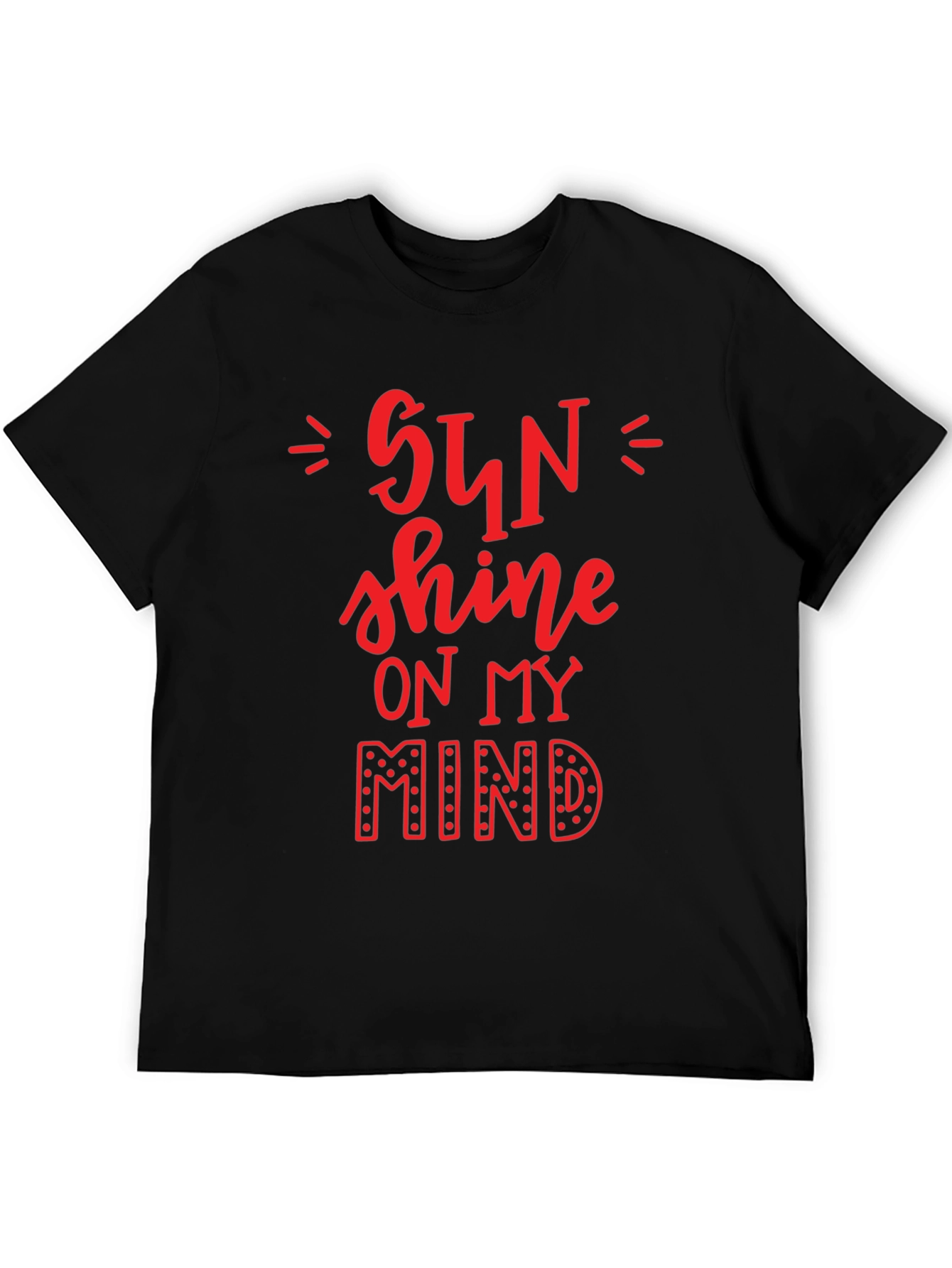 Sunshine On My Mind Graphic Tee - Black