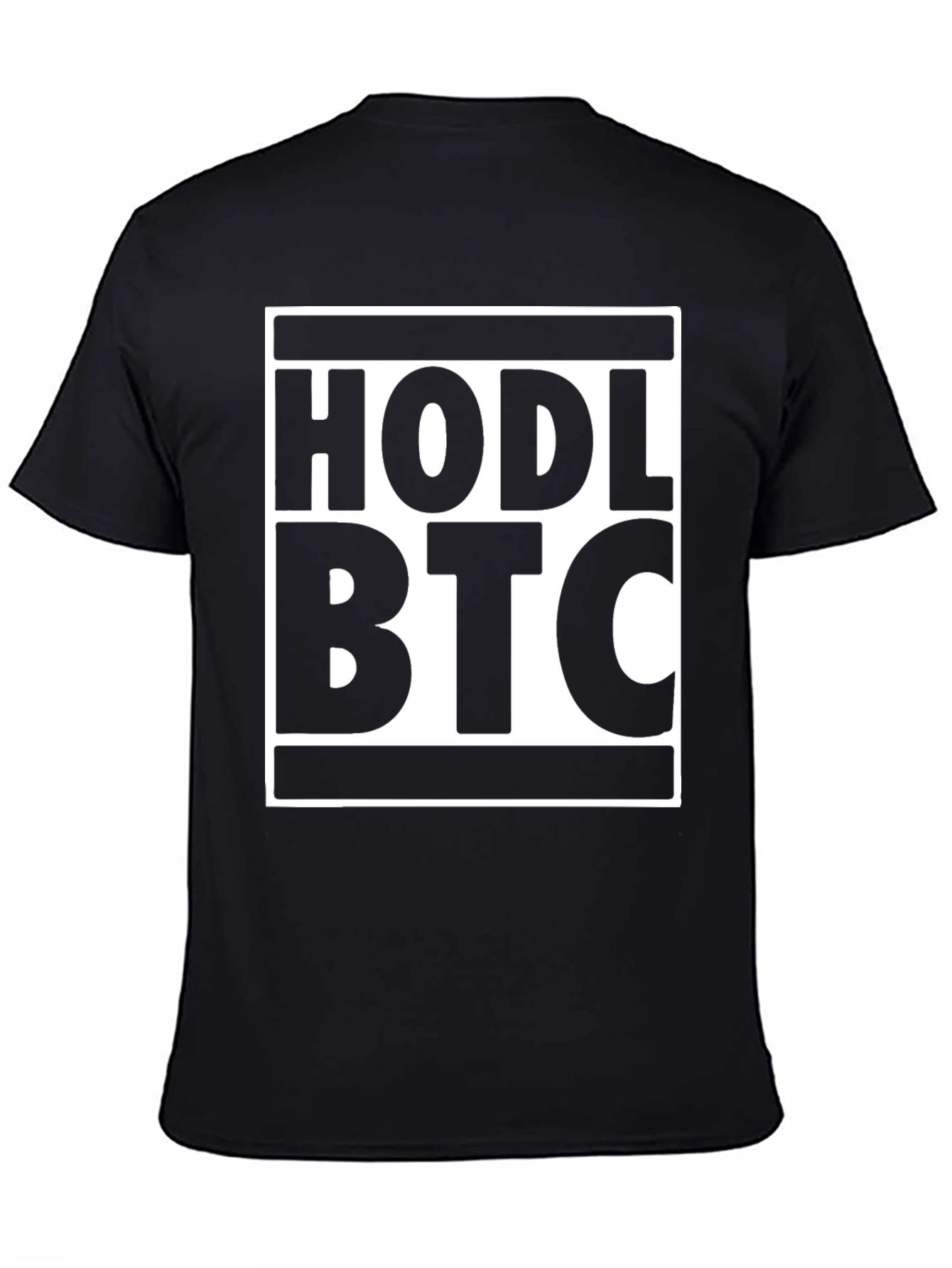 HODL BTC Black T-Shirt - Cryptocurrency Bitcoin Tee