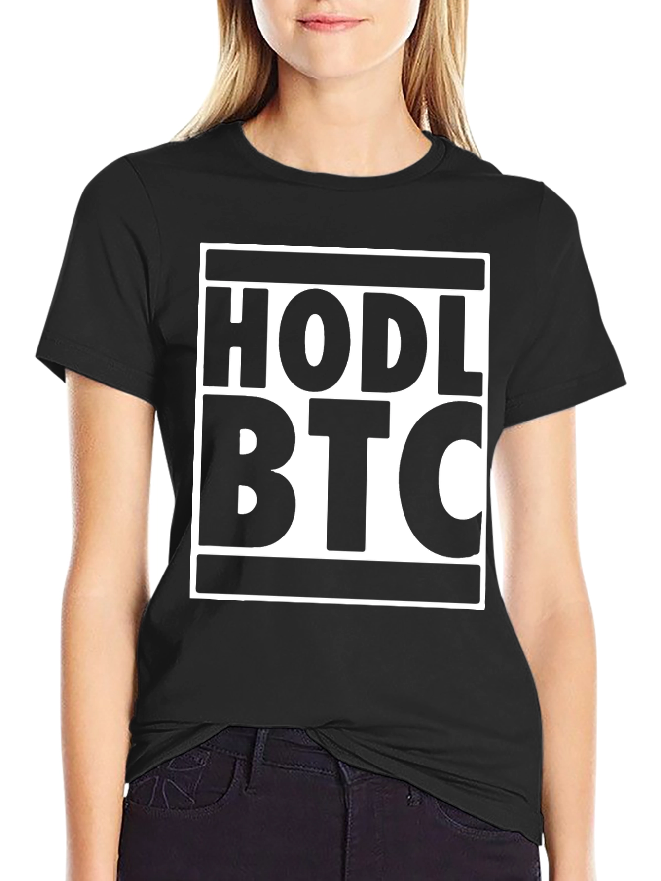 HODL BTC Black T-Shirt - Cryptocurrency Bitcoin Tee