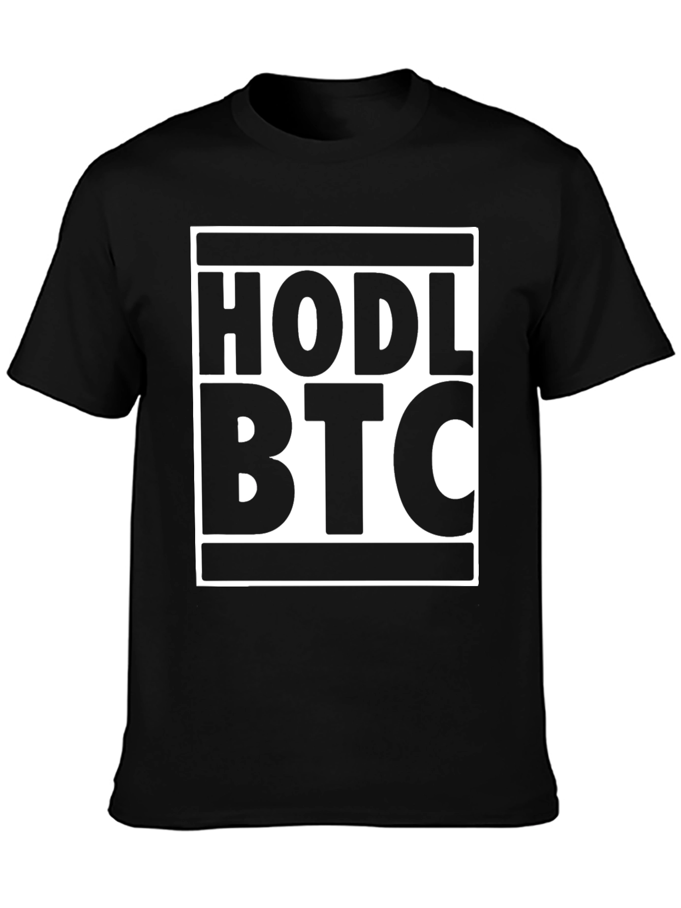 HODL BTC Black T-Shirt - Cryptocurrency Bitcoin Tee