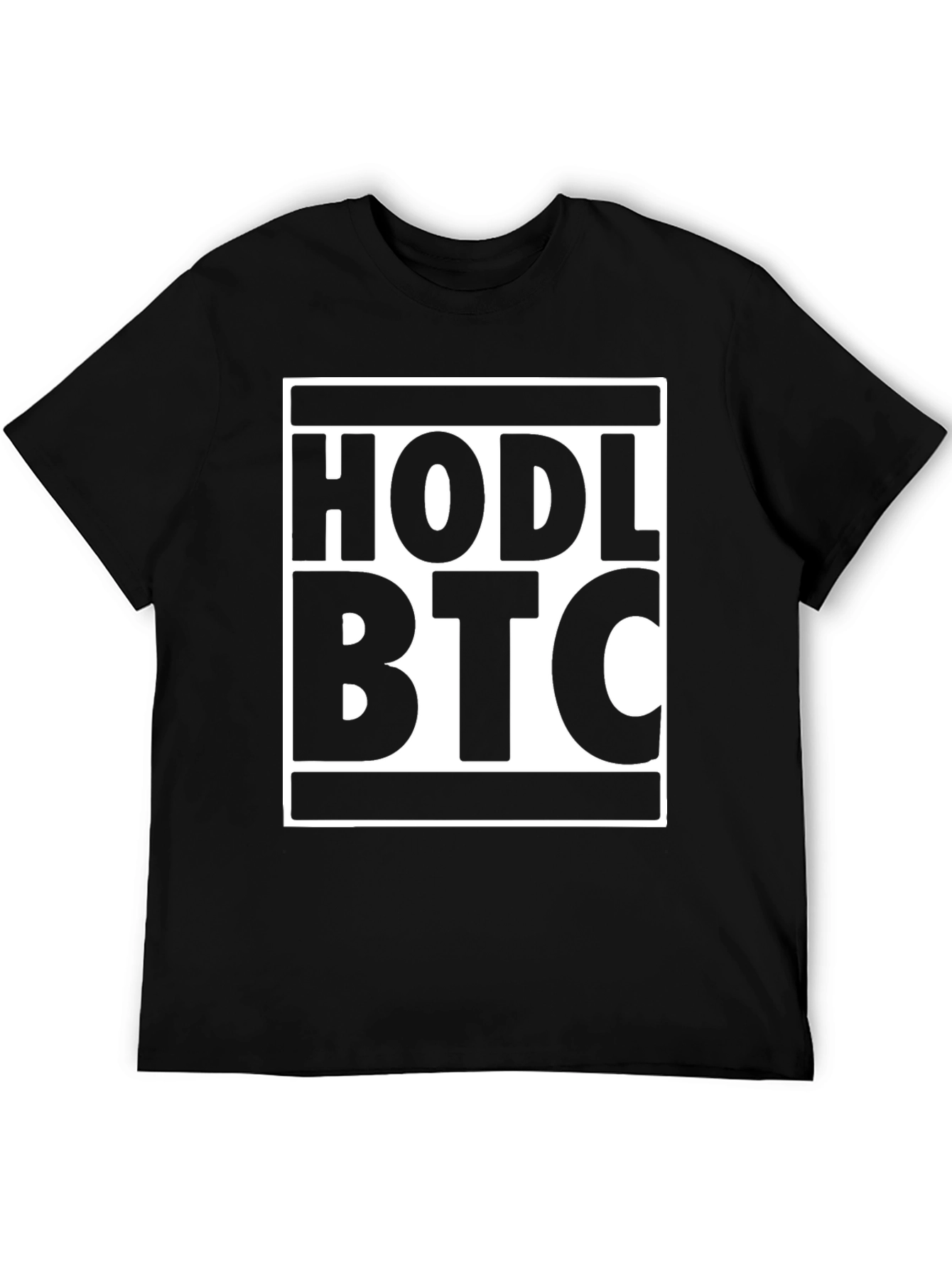 HODL BTC Black T-Shirt - Cryptocurrency Bitcoin Tee