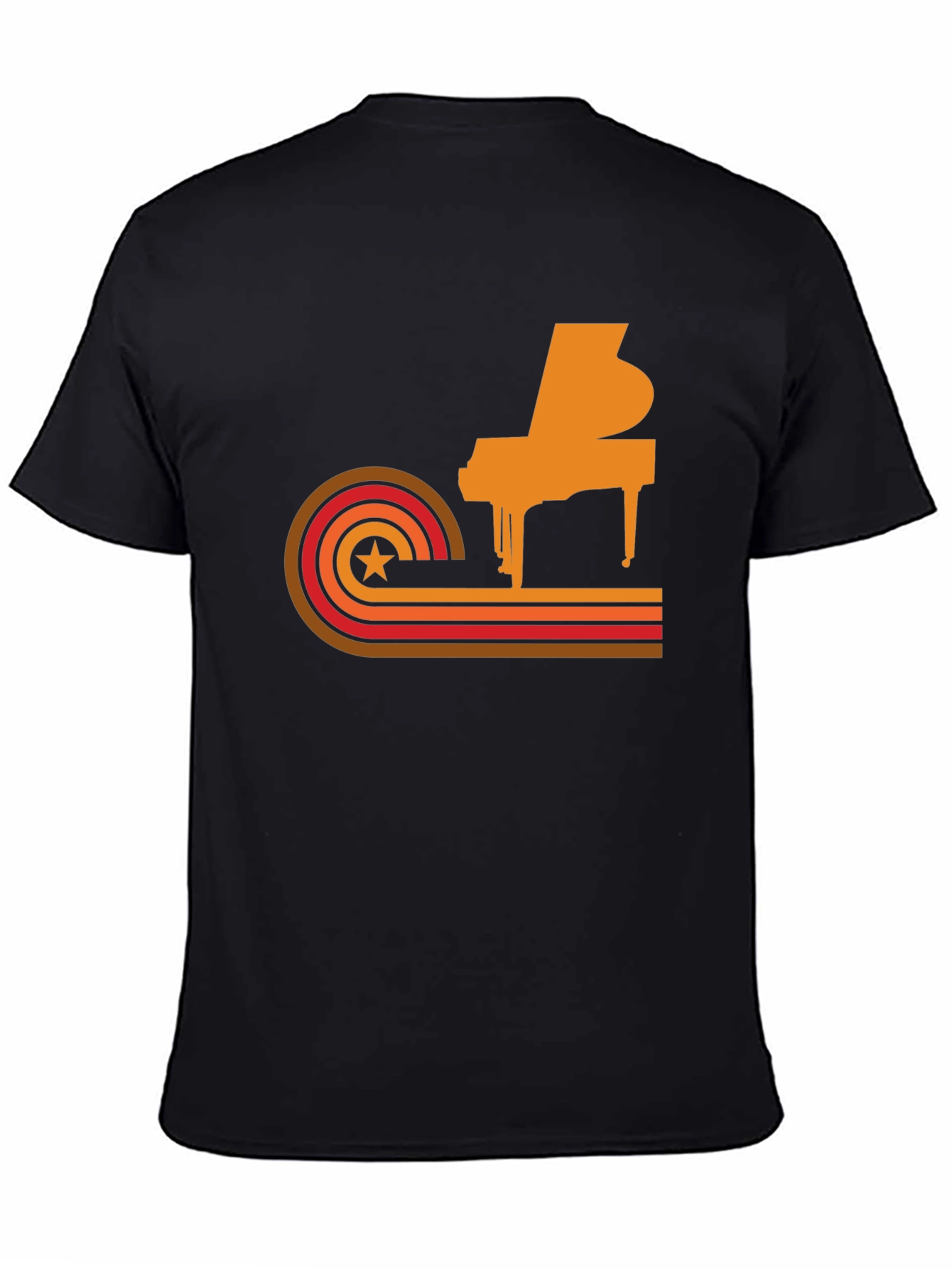 Retro Piano Graphic Tee - Cool Music Lover T-Shirt