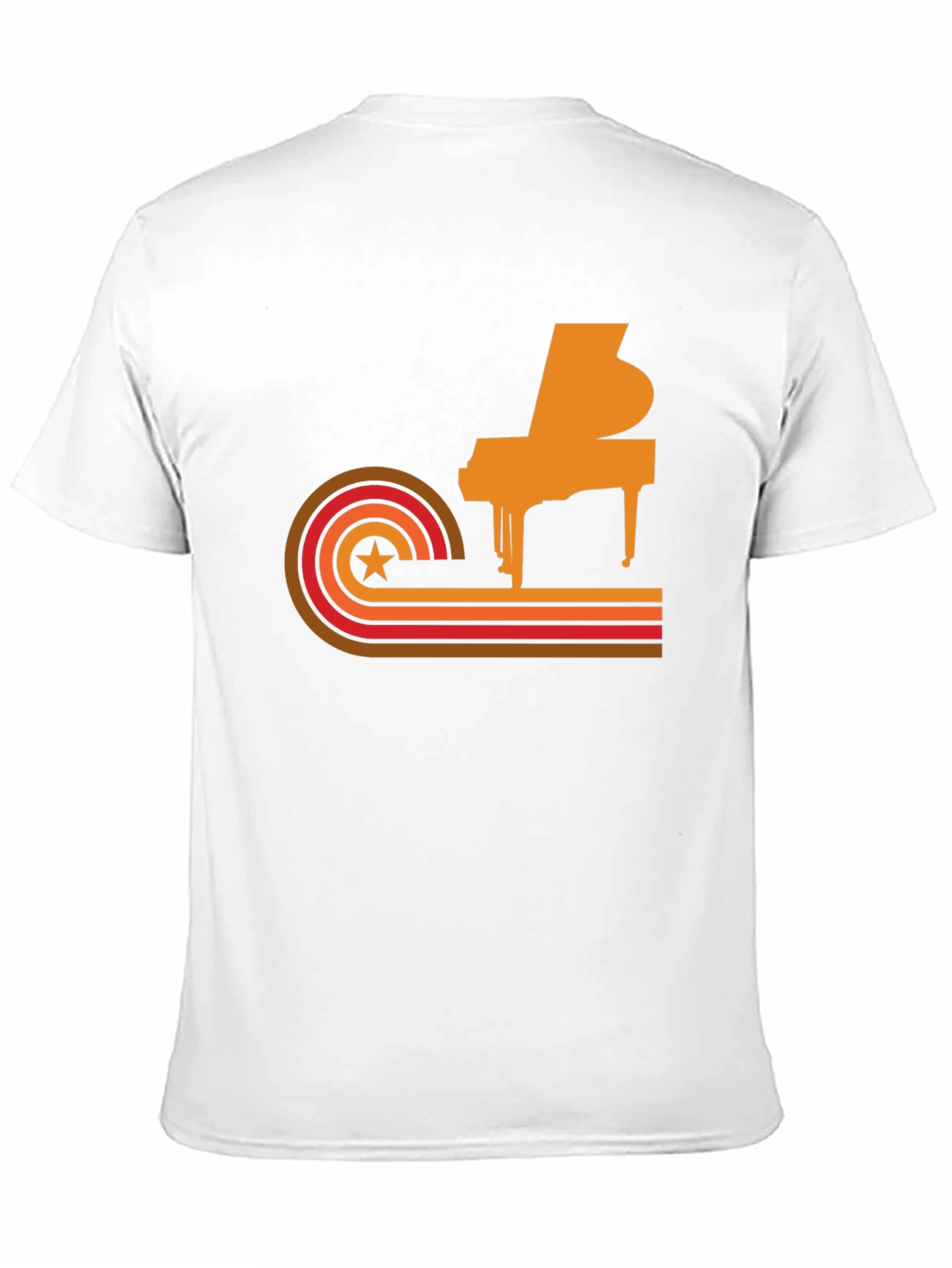 Retro Piano Graphic Tee - Cool Music Lover T-Shirt