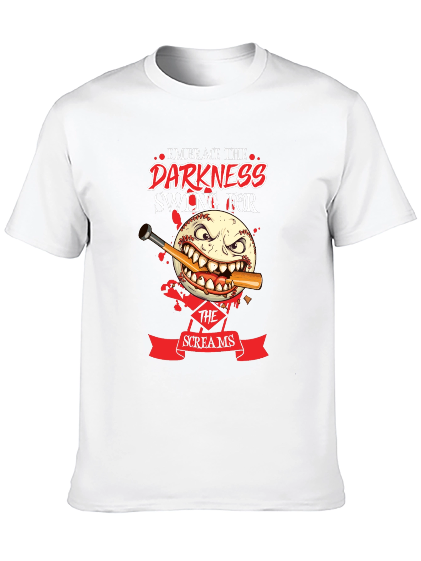 Embrace the Darkness Baseball Graphic Tee