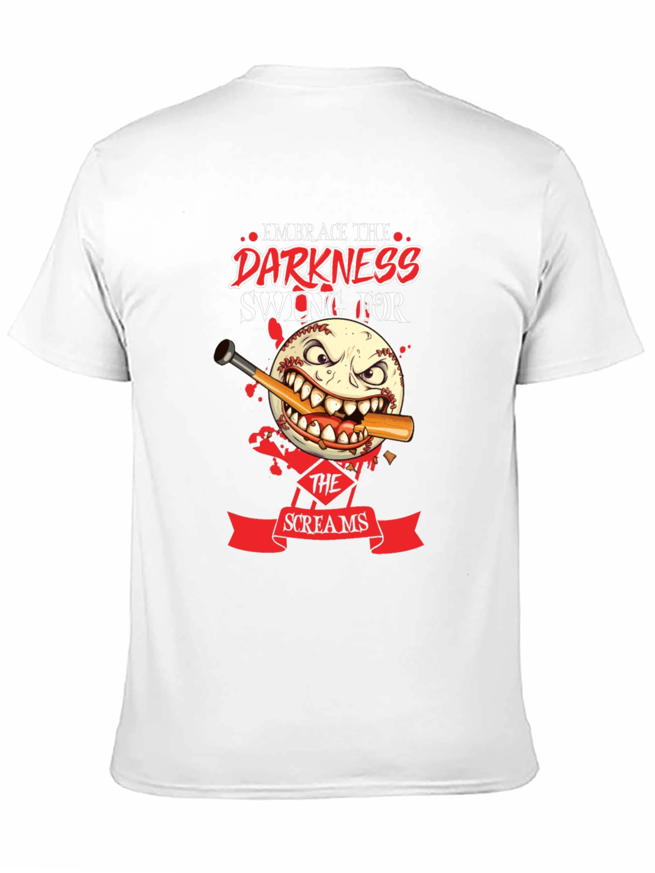 Embrace the Darkness Baseball Graphic Tee