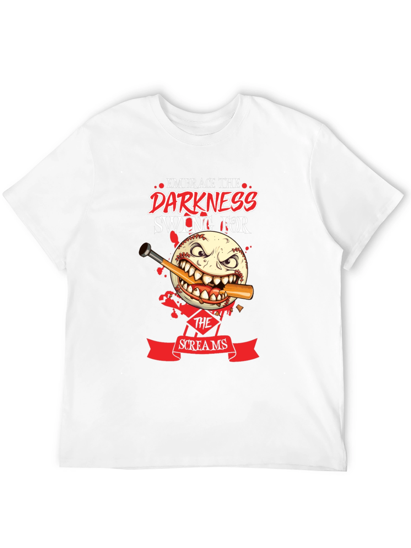 Embrace the Darkness Baseball Graphic Tee