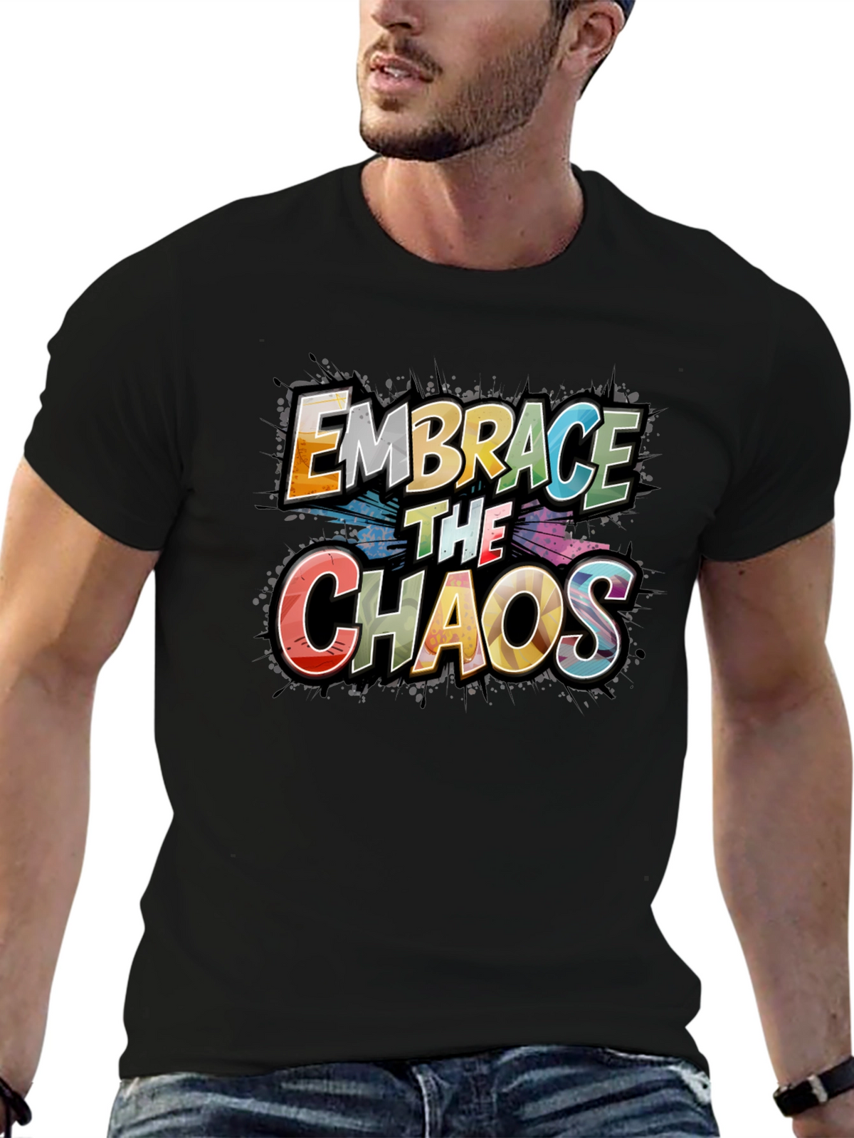 Embrace the Chaos Graphic Tee - Premium Cotton