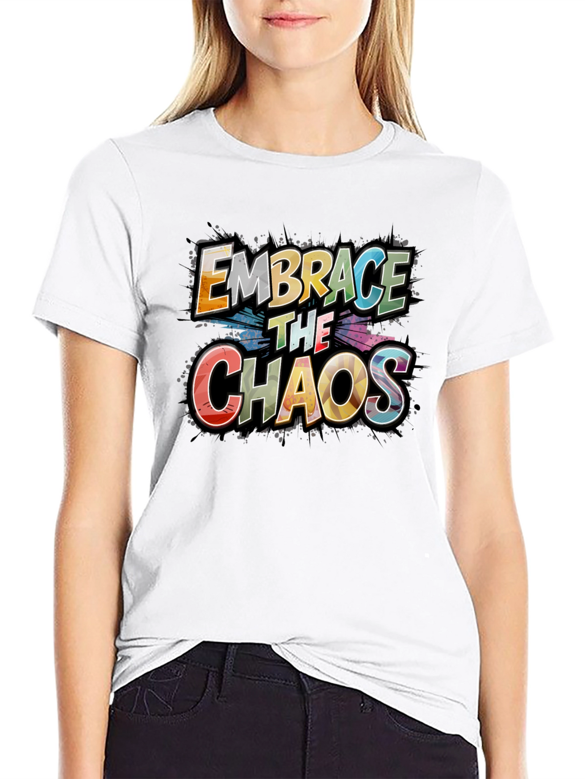Embrace the Chaos Graphic Tee - Premium Cotton