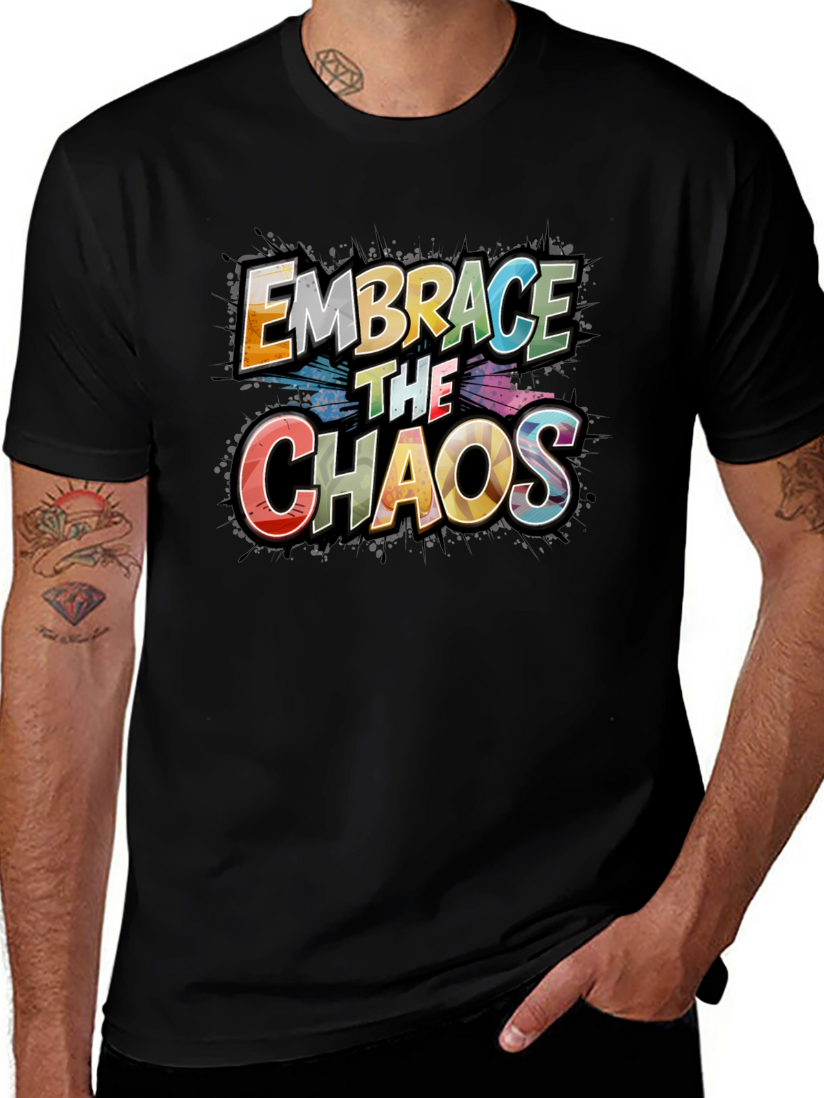 Embrace the Chaos Graphic Tee - Premium Cotton