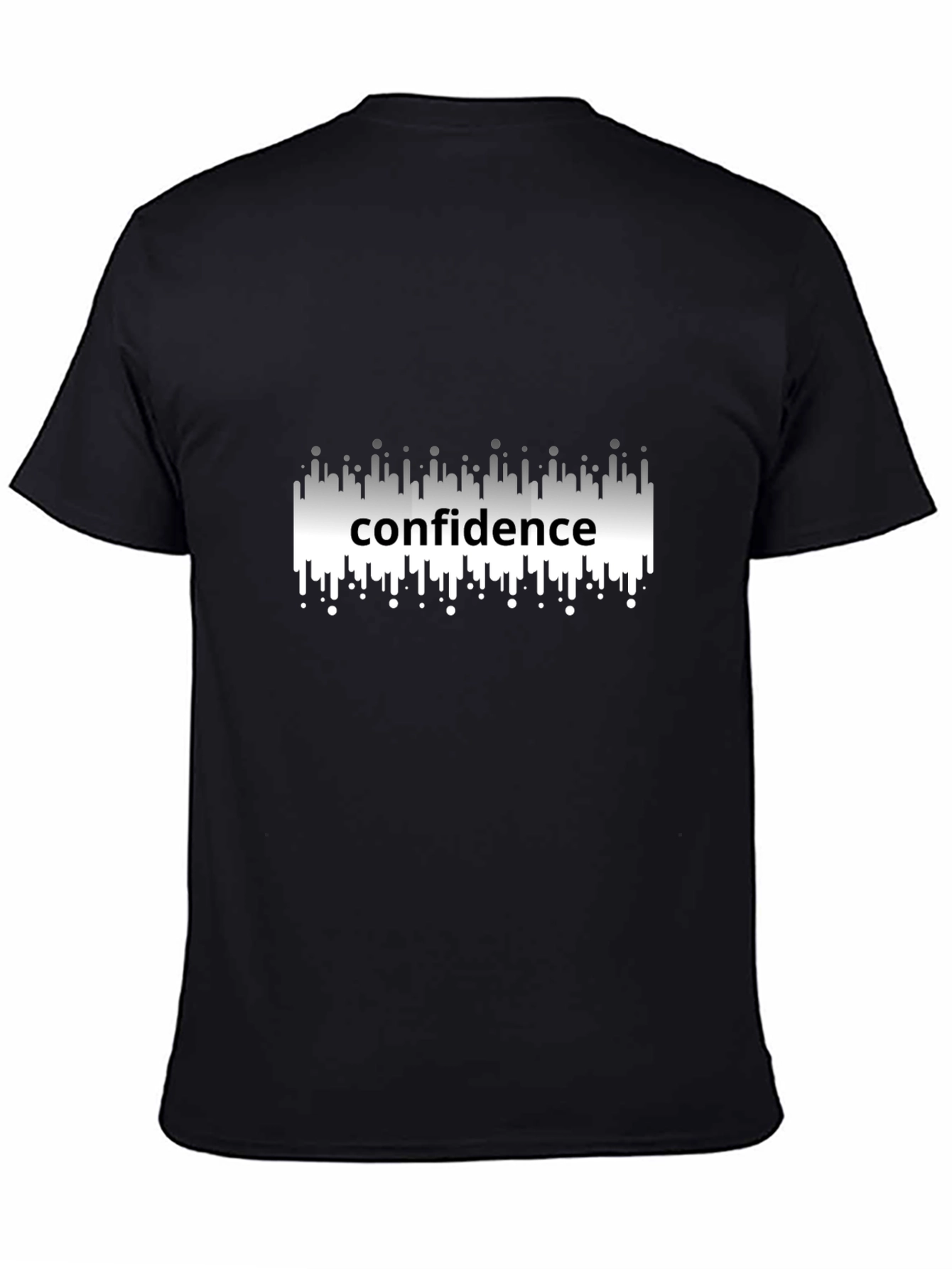 Confidence Graphic Tee - Premium Black T-Shirt