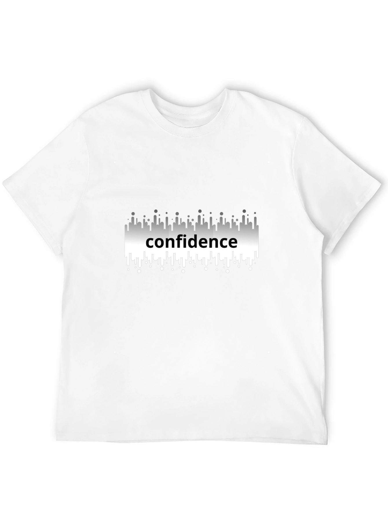 Confidence Graphic Tee - Premium Black T-Shirt
