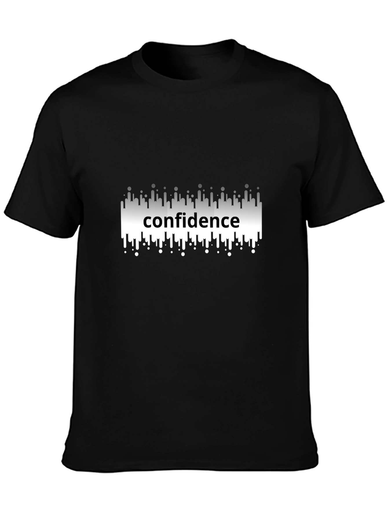 Confidence Graphic Tee - Premium Black T-Shirt