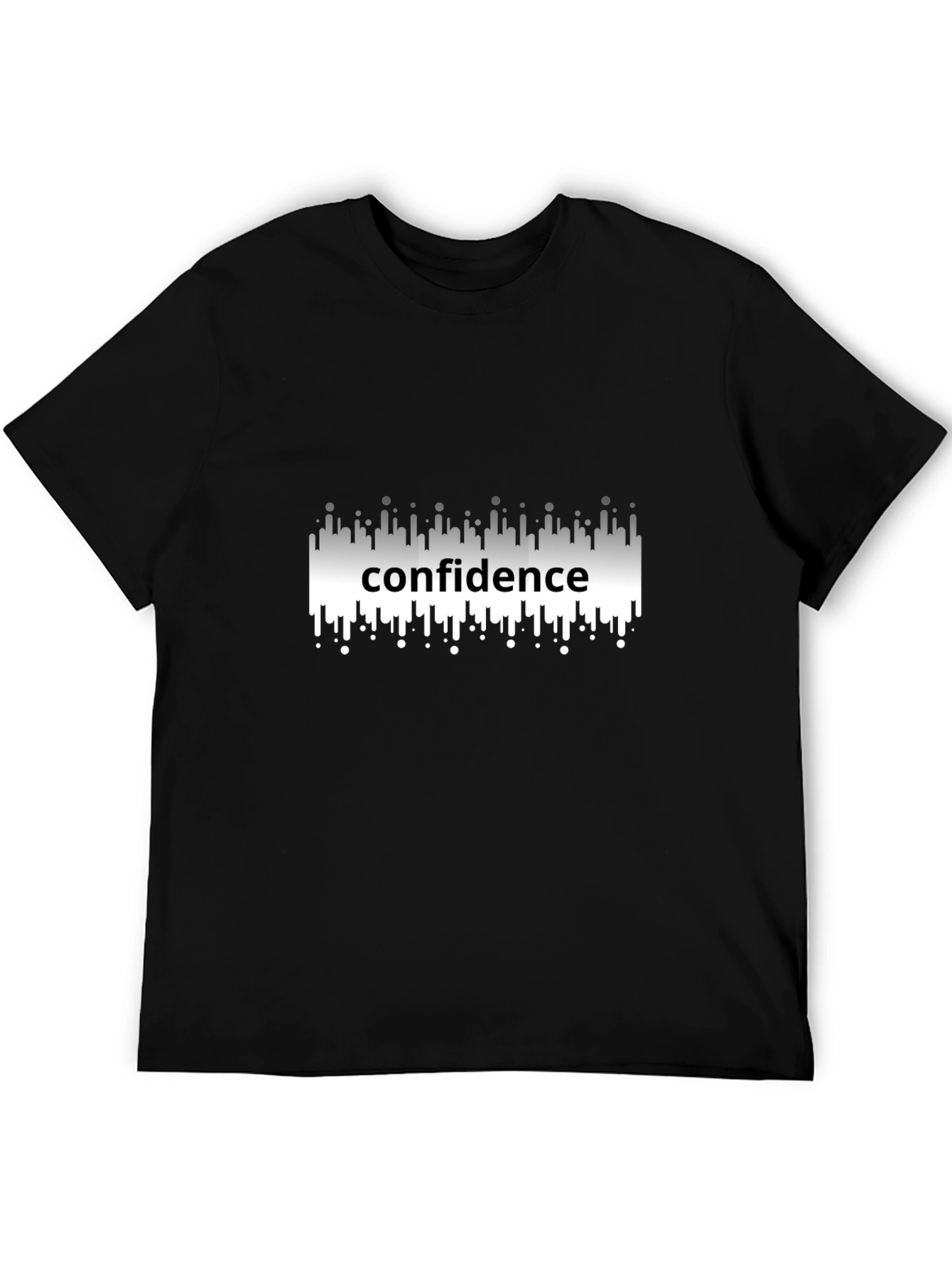 Confidence Graphic Tee - Premium Black T-Shirt