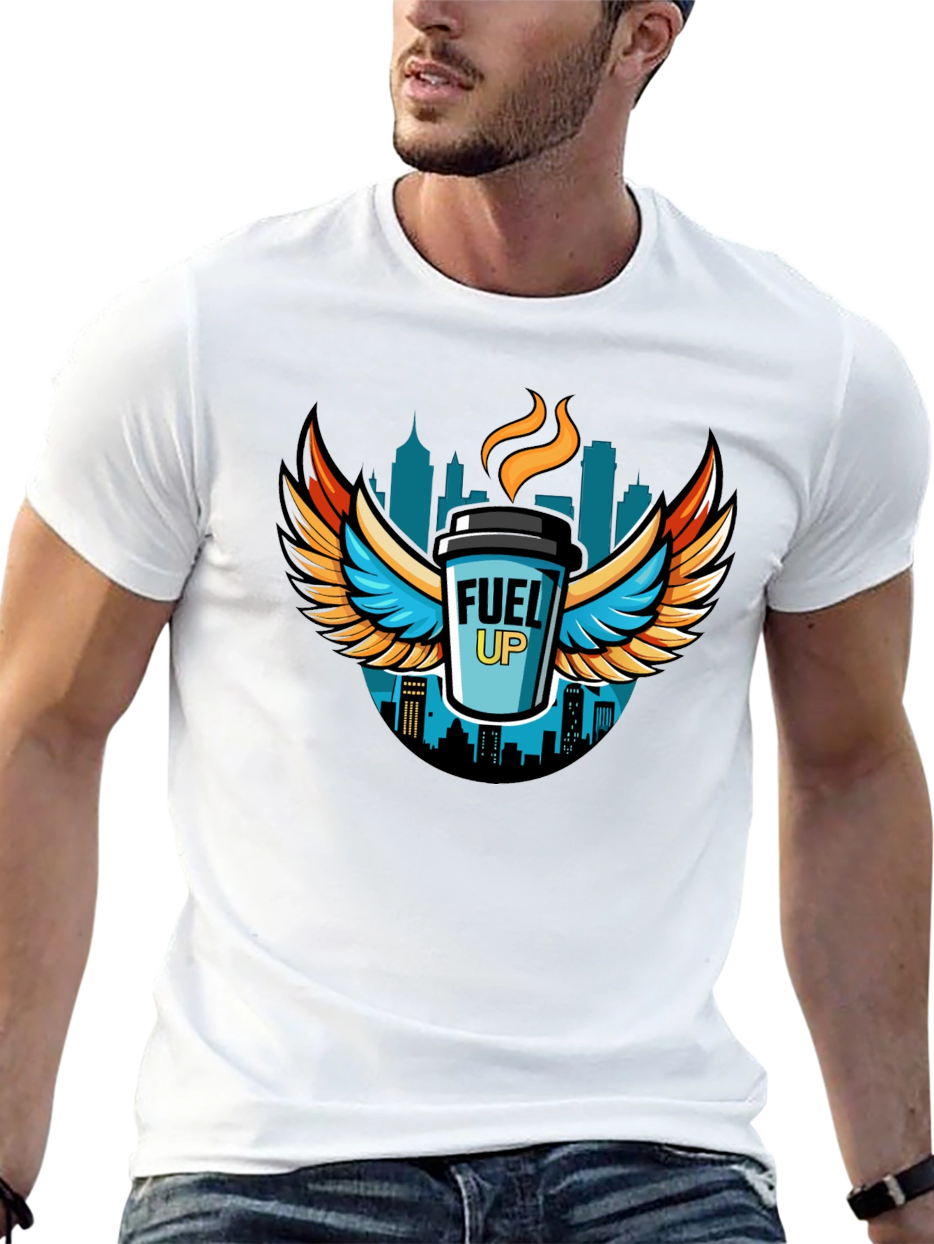 Fuel Up Graphic T-Shirt - Black