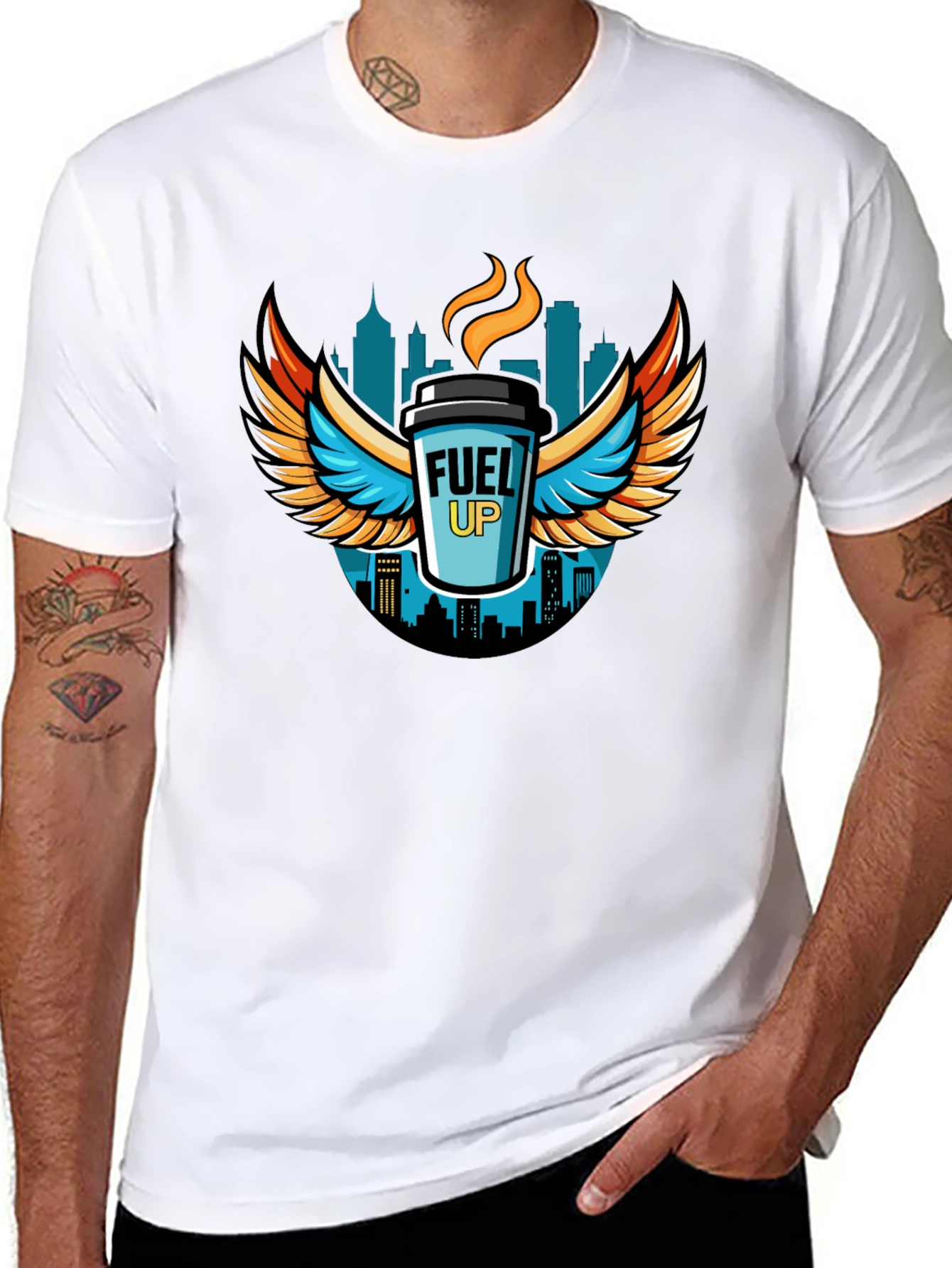 Fuel Up Graphic T-Shirt - Black