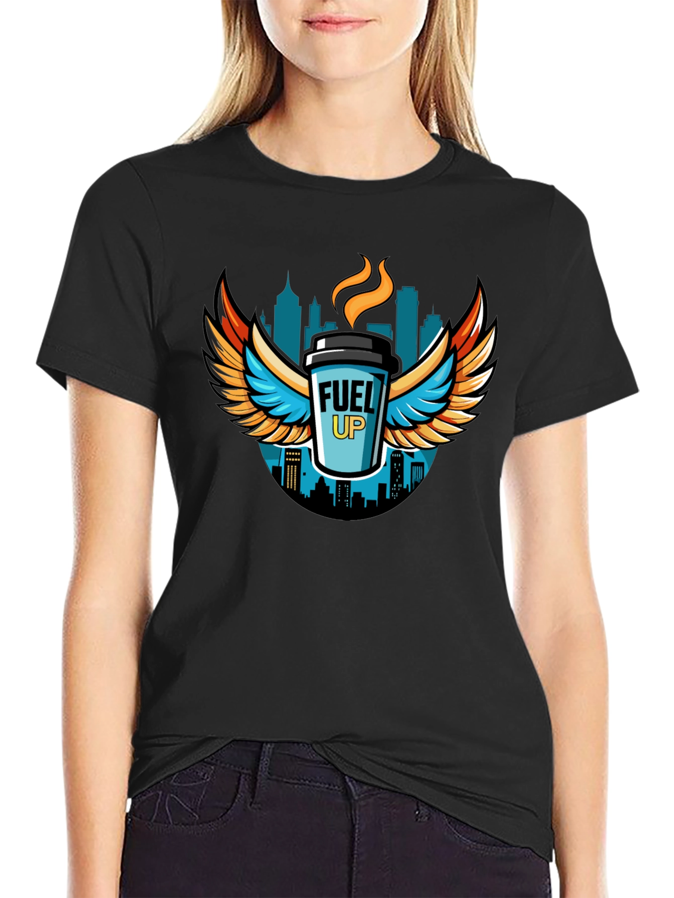 Fuel Up Graphic T-Shirt - Black