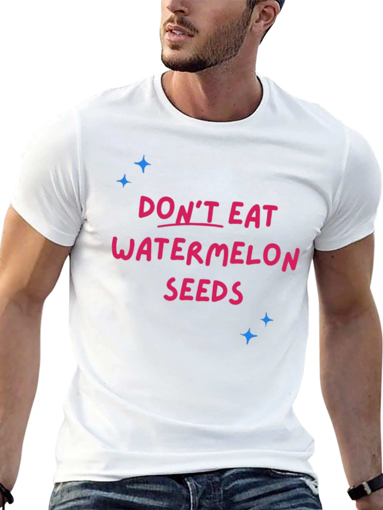 Dont Eat Watermelon Seeds Black T-Shirt