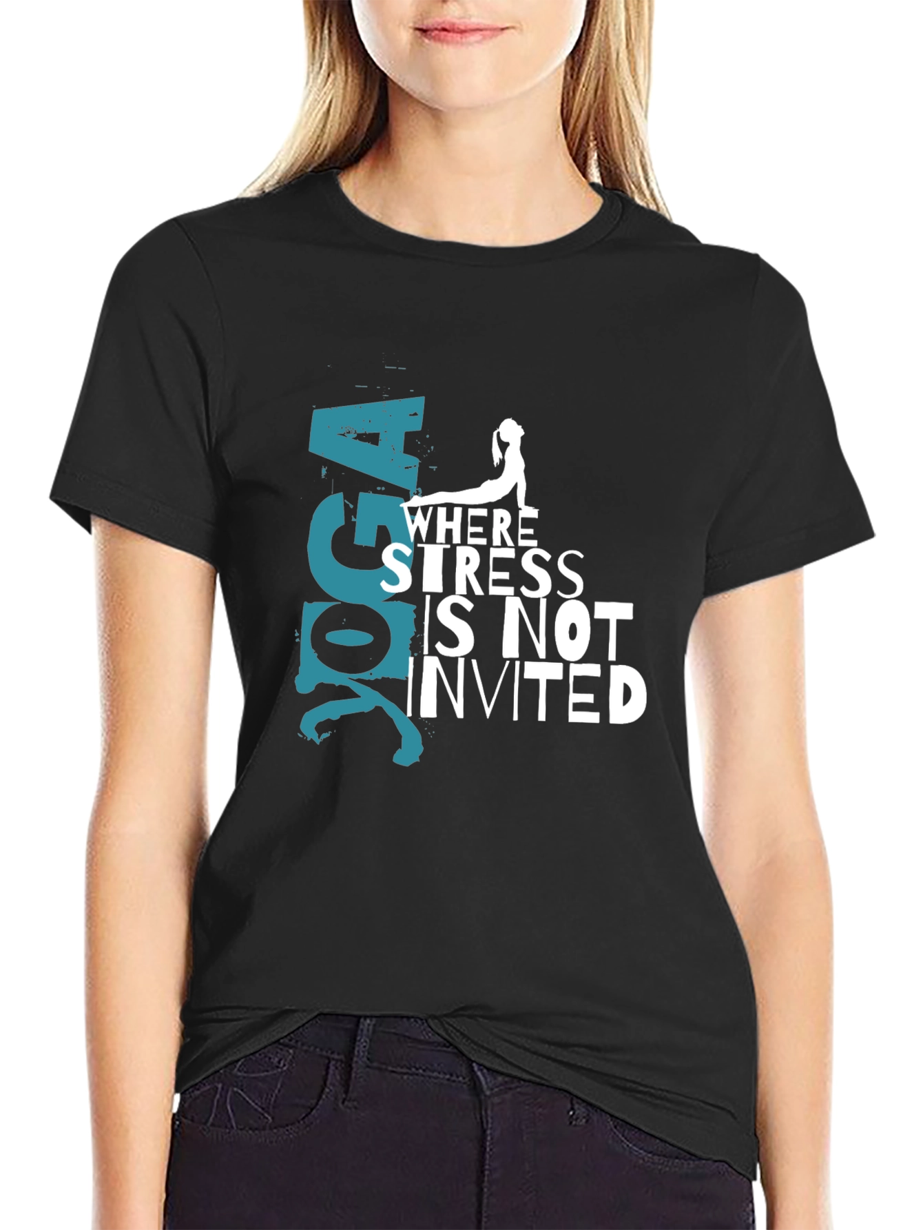 Yoga Where Stress Is Not Invited T-Shirt