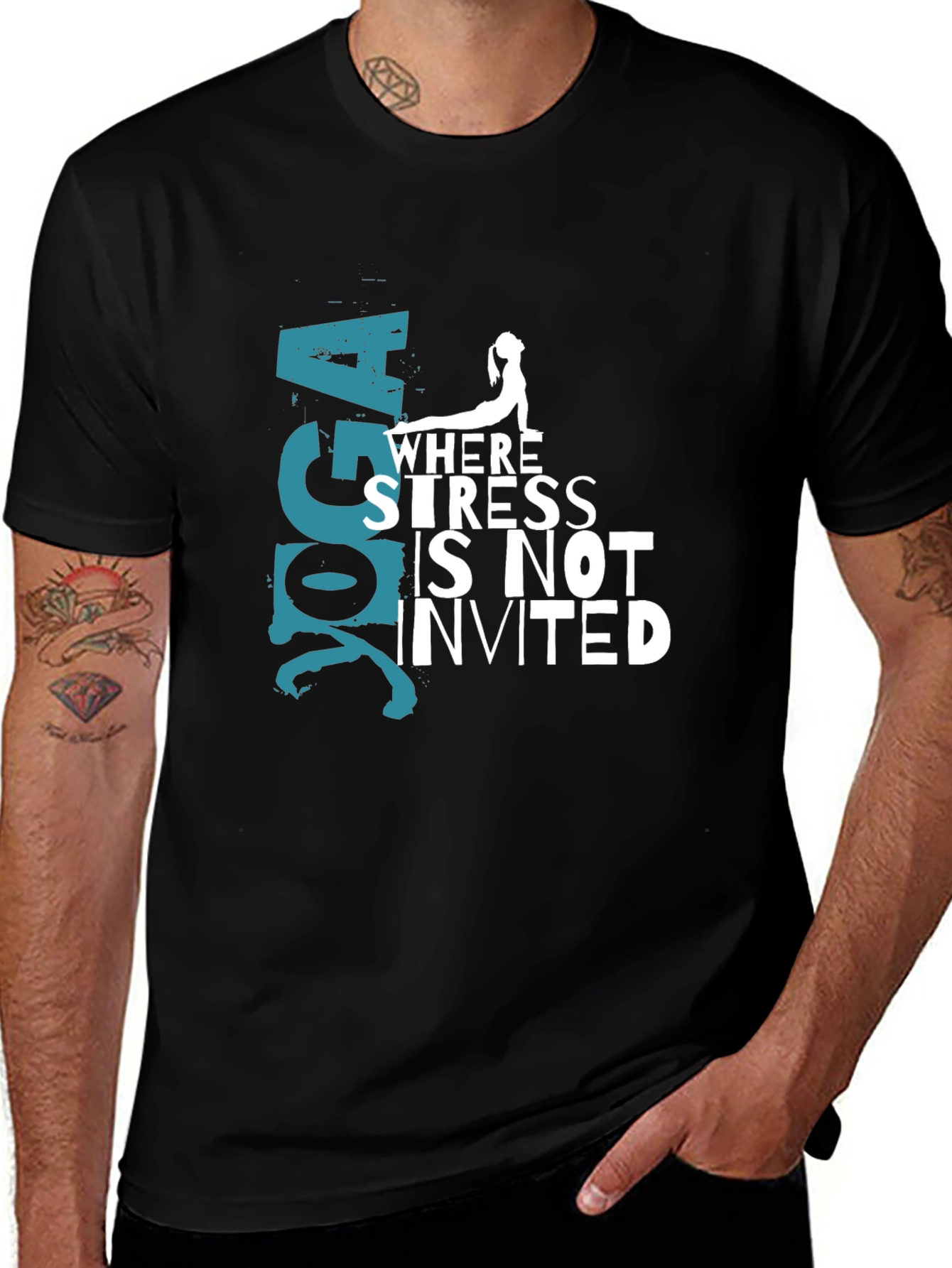 Yoga Where Stress Is Not Invited T-Shirt