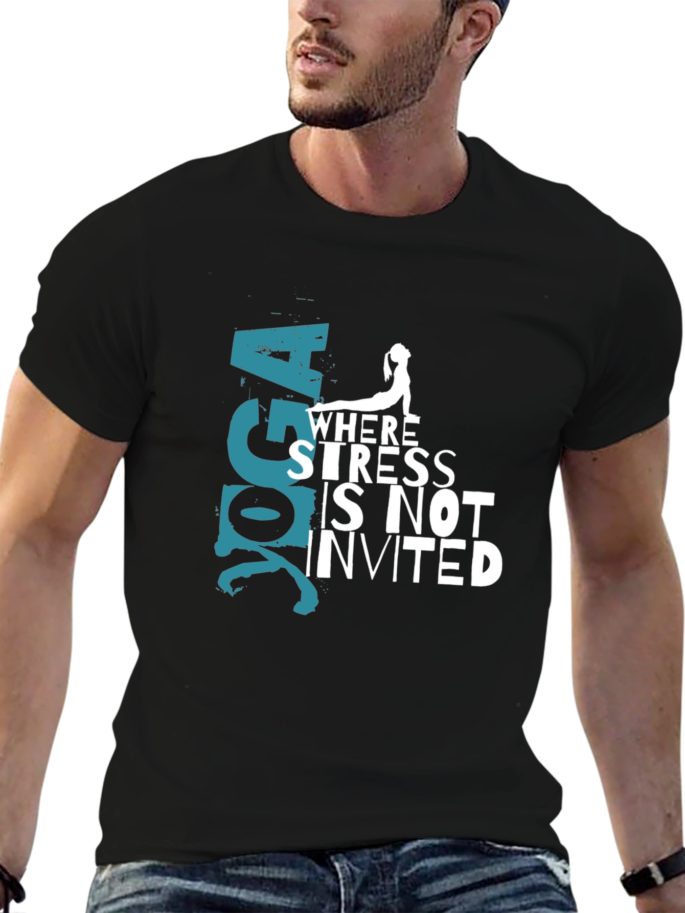 Yoga Where Stress Is Not Invited T-Shirt