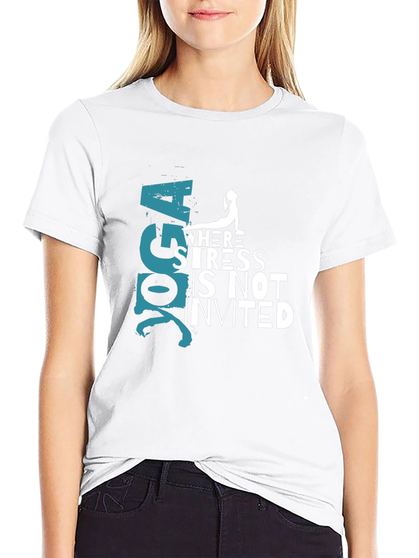 Yoga Where Stress Is Not Invited T-Shirt