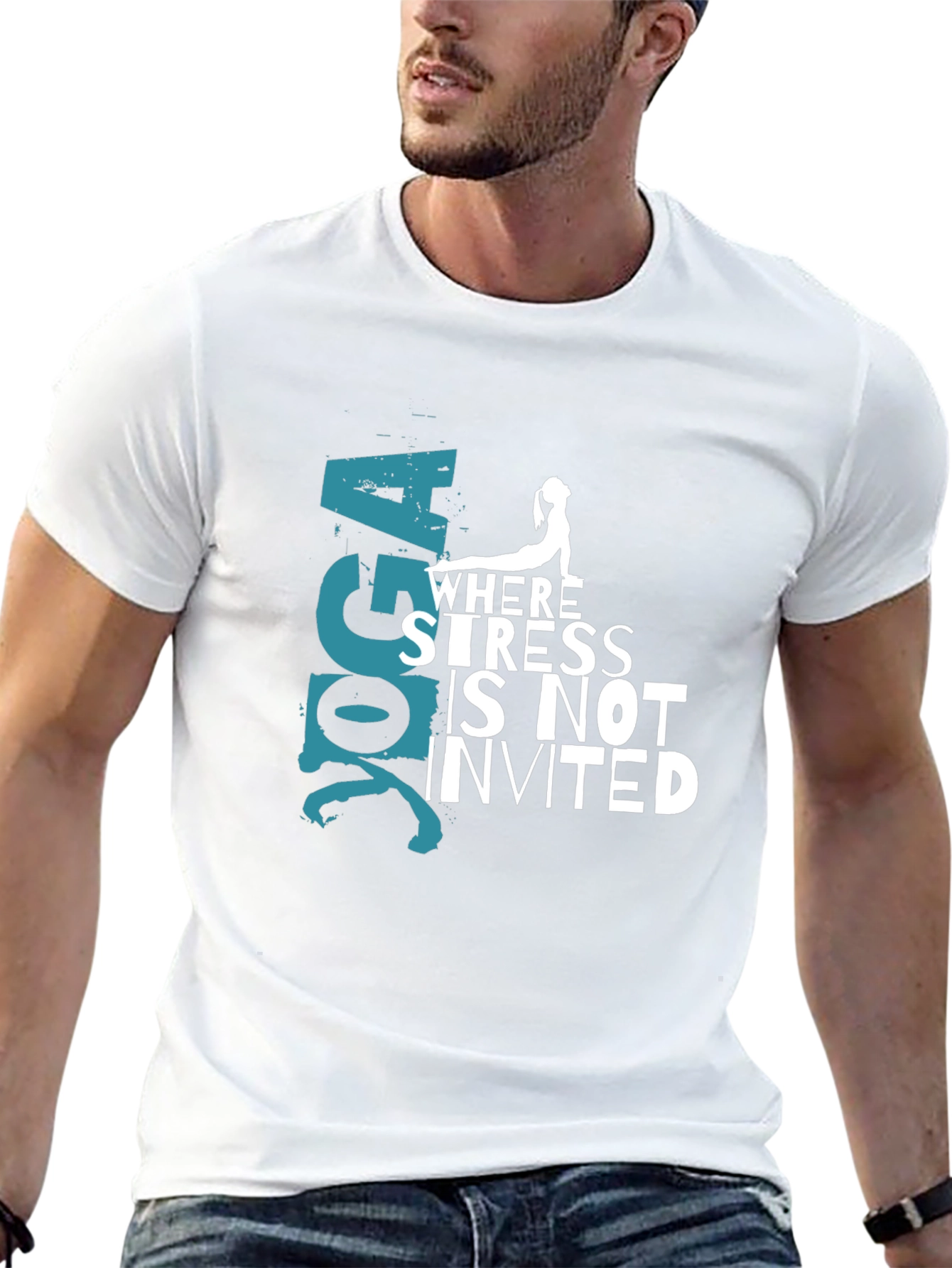 Yoga Where Stress Is Not Invited T-Shirt