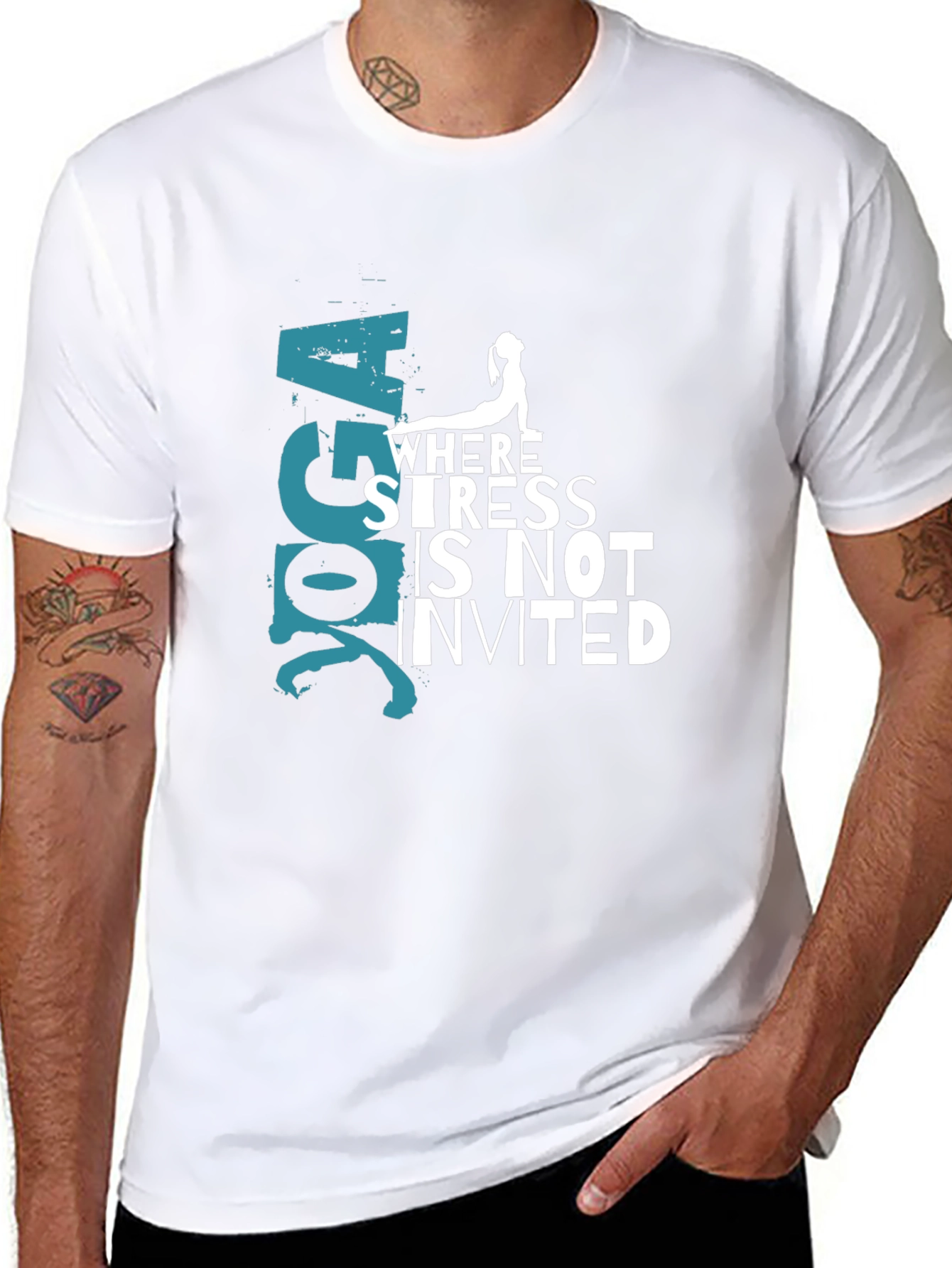 Yoga Where Stress Is Not Invited T-Shirt