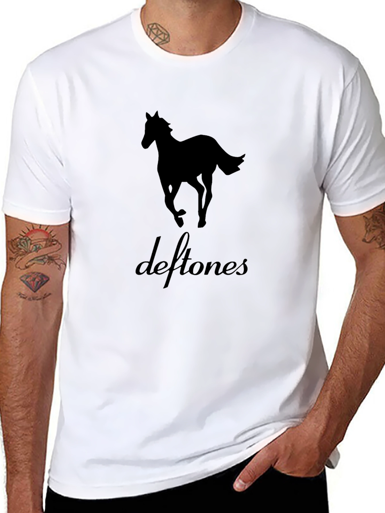 Deftones Around The Fur Album Art Black T-Shirt