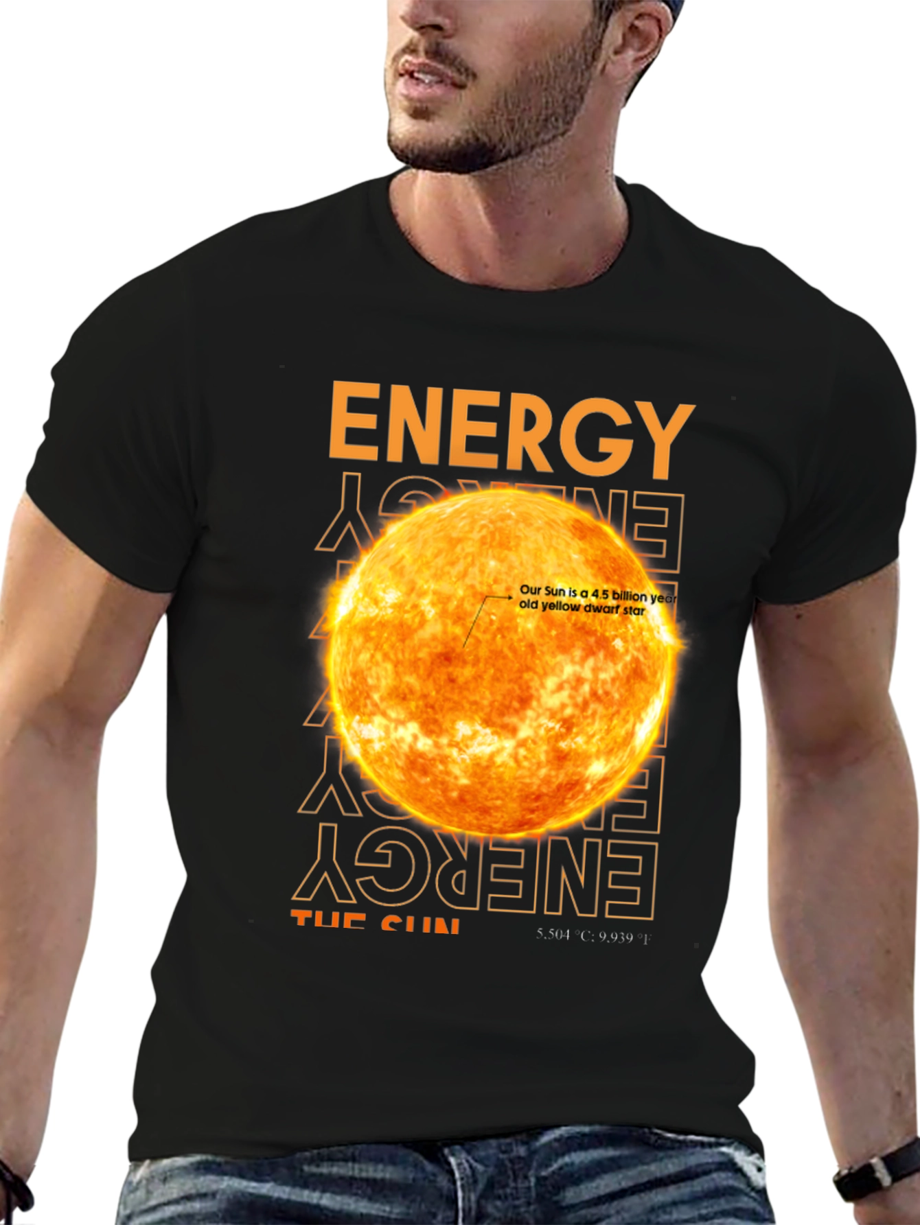 Energy: The Sun Black Graphic Tee