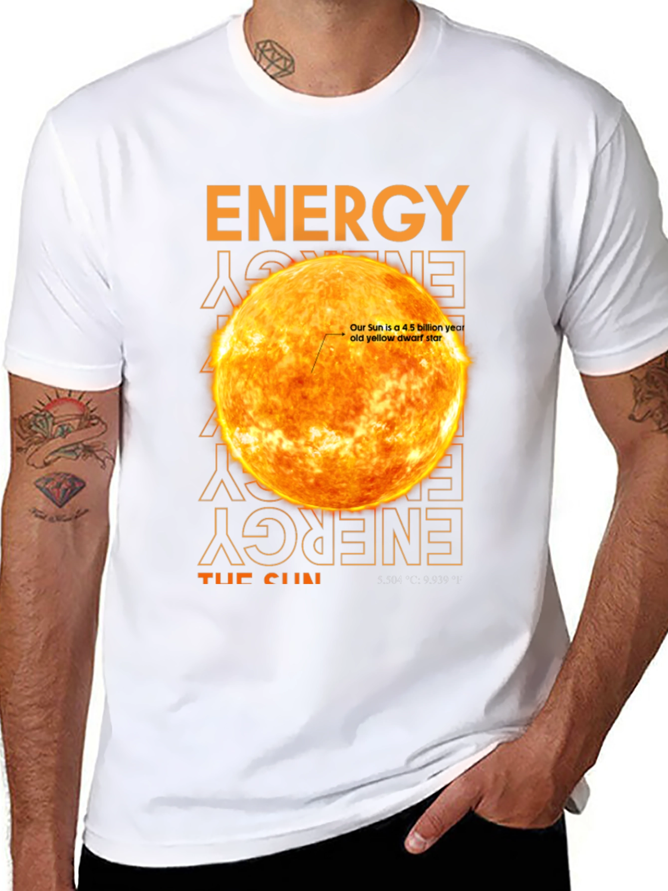 Energy: The Sun Black Graphic Tee