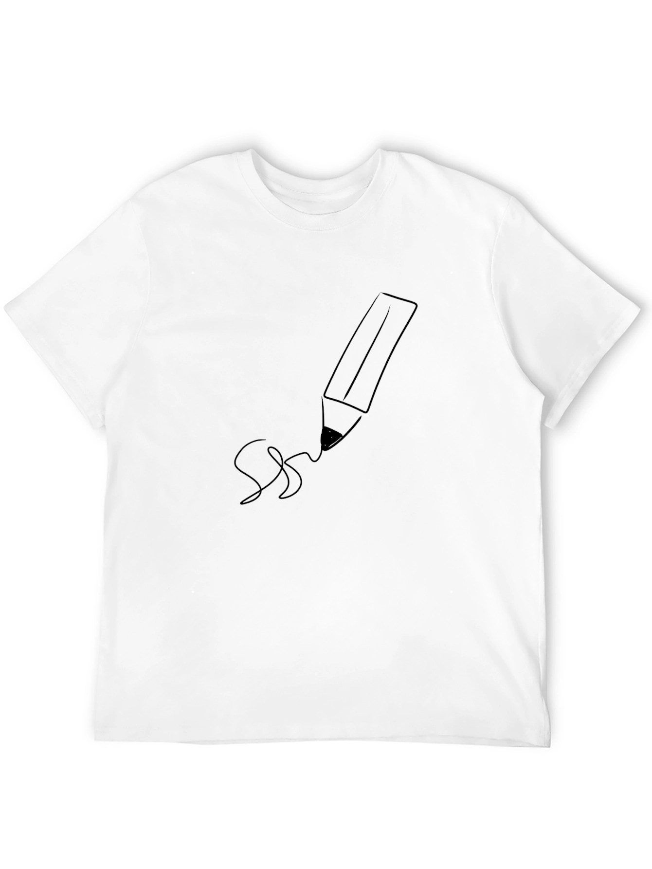 Minimalist Pencil Sketch T-Shirt