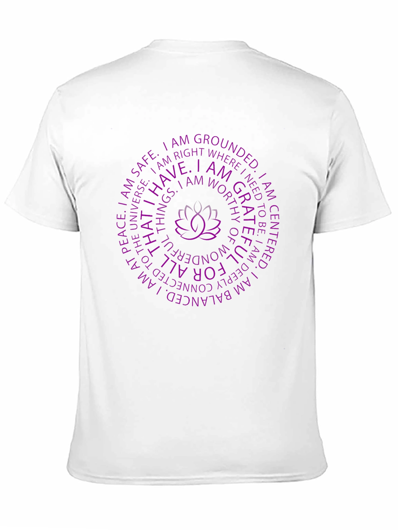 Affirmation Lotus Flower Graphic Tee - Black