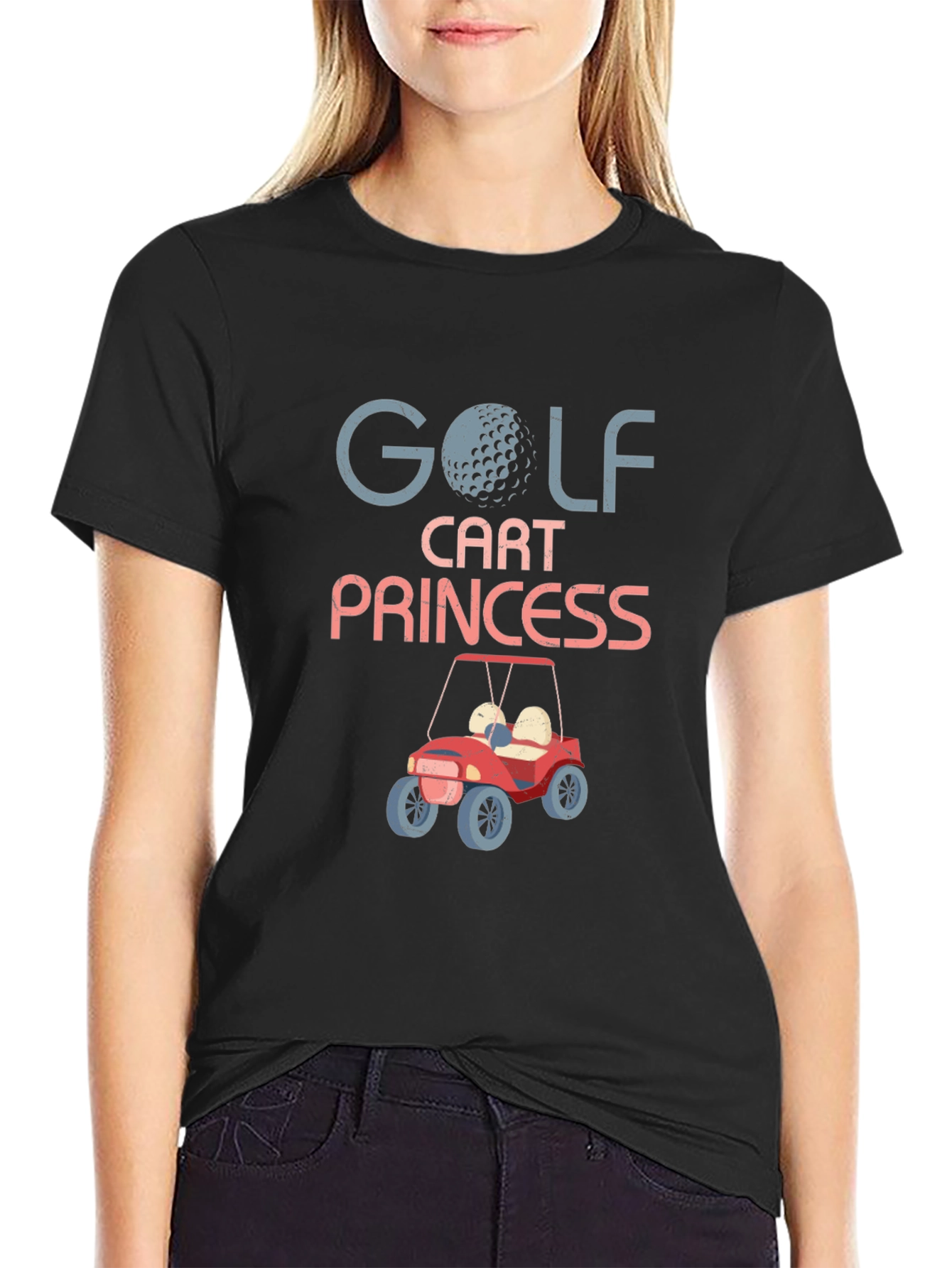 Golf Cart Princess Graphic Tee
