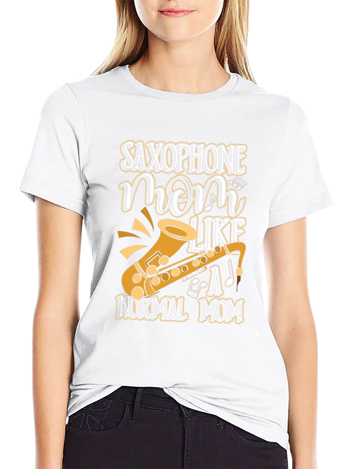 Saxophone Mom T-Shirt - Musical Instrument Design