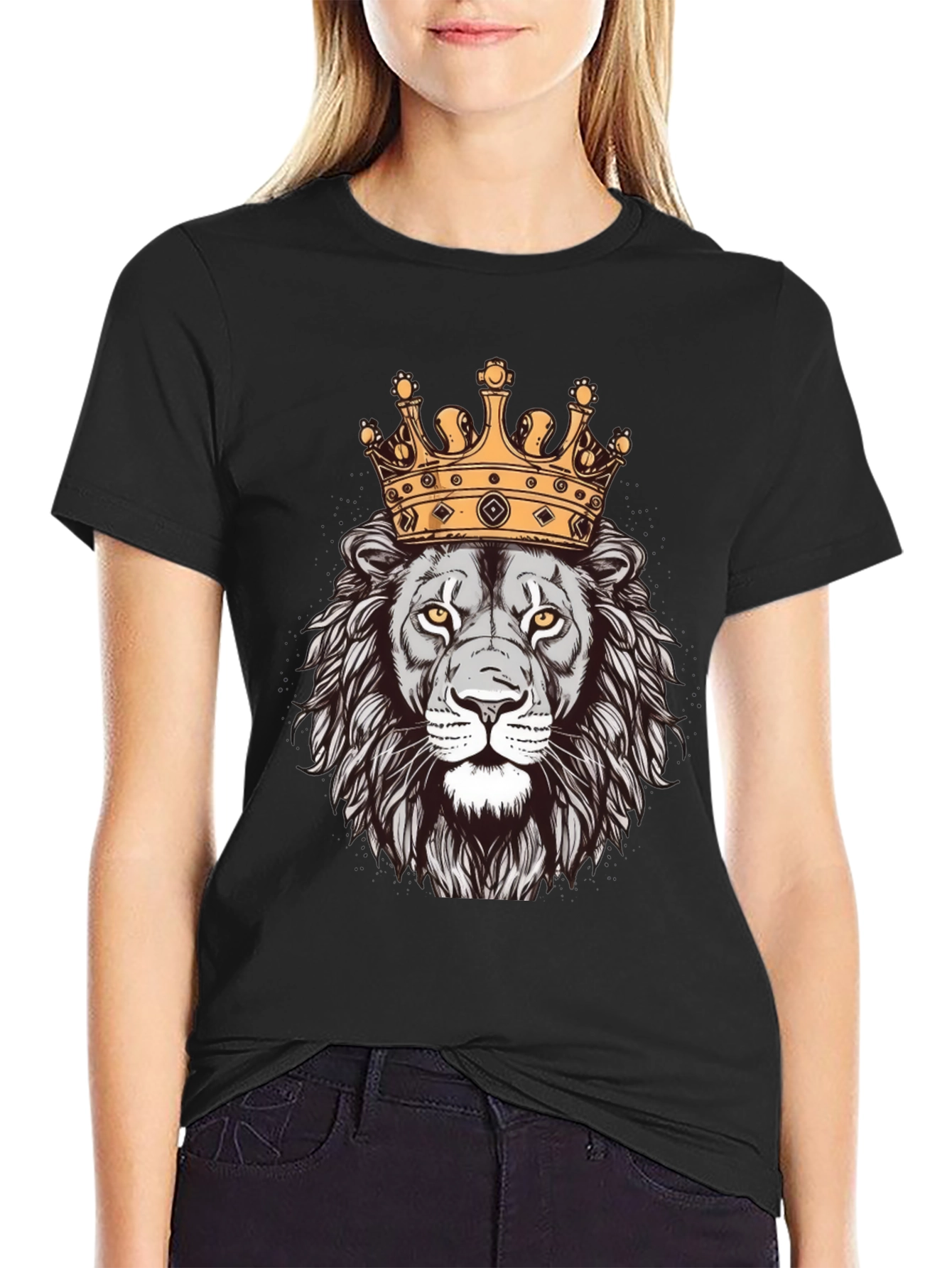 Lion King Graphic Tee - Black Cotton T-Shirt