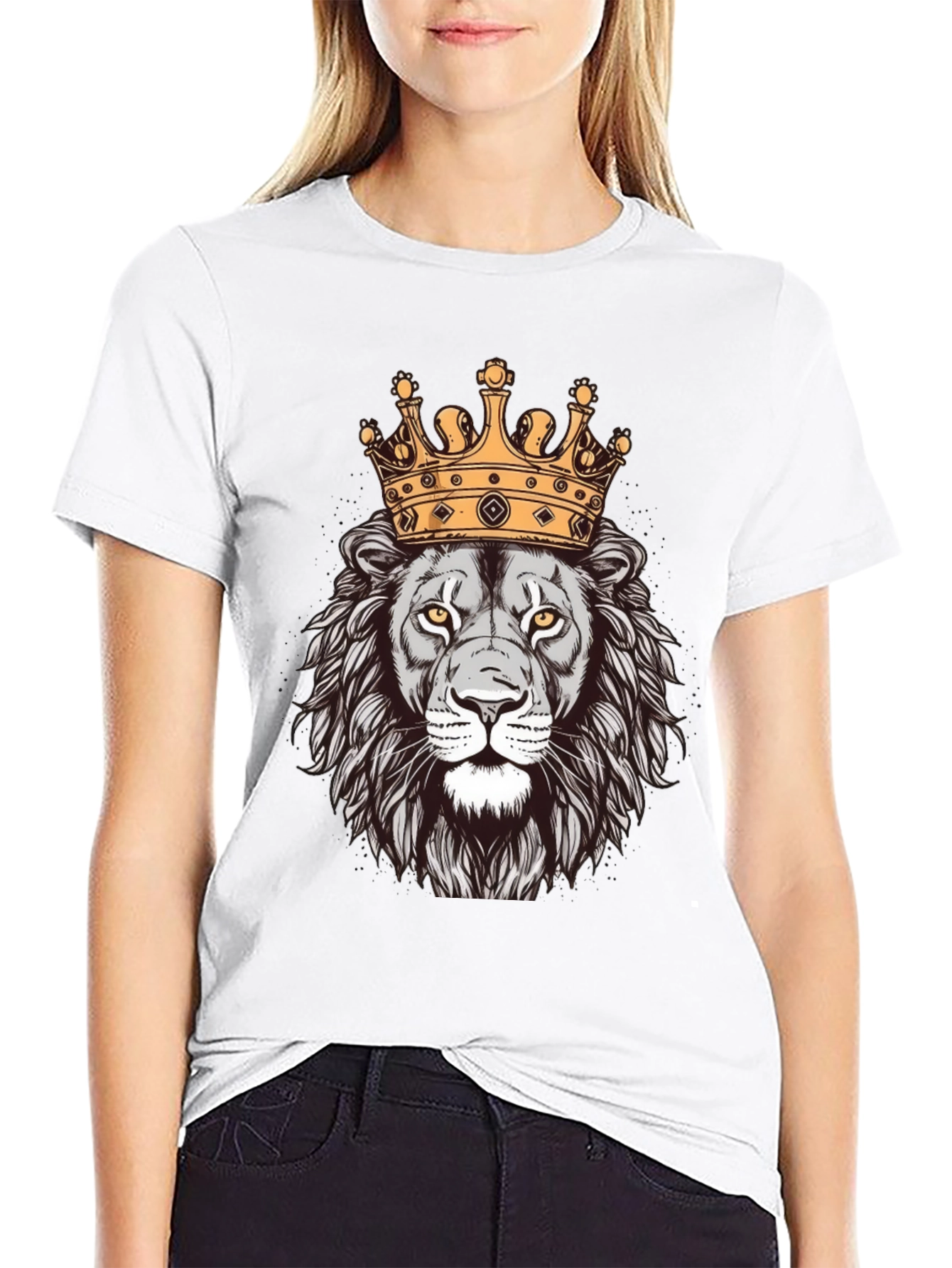 Lion King Graphic Tee - Black Cotton T-Shirt