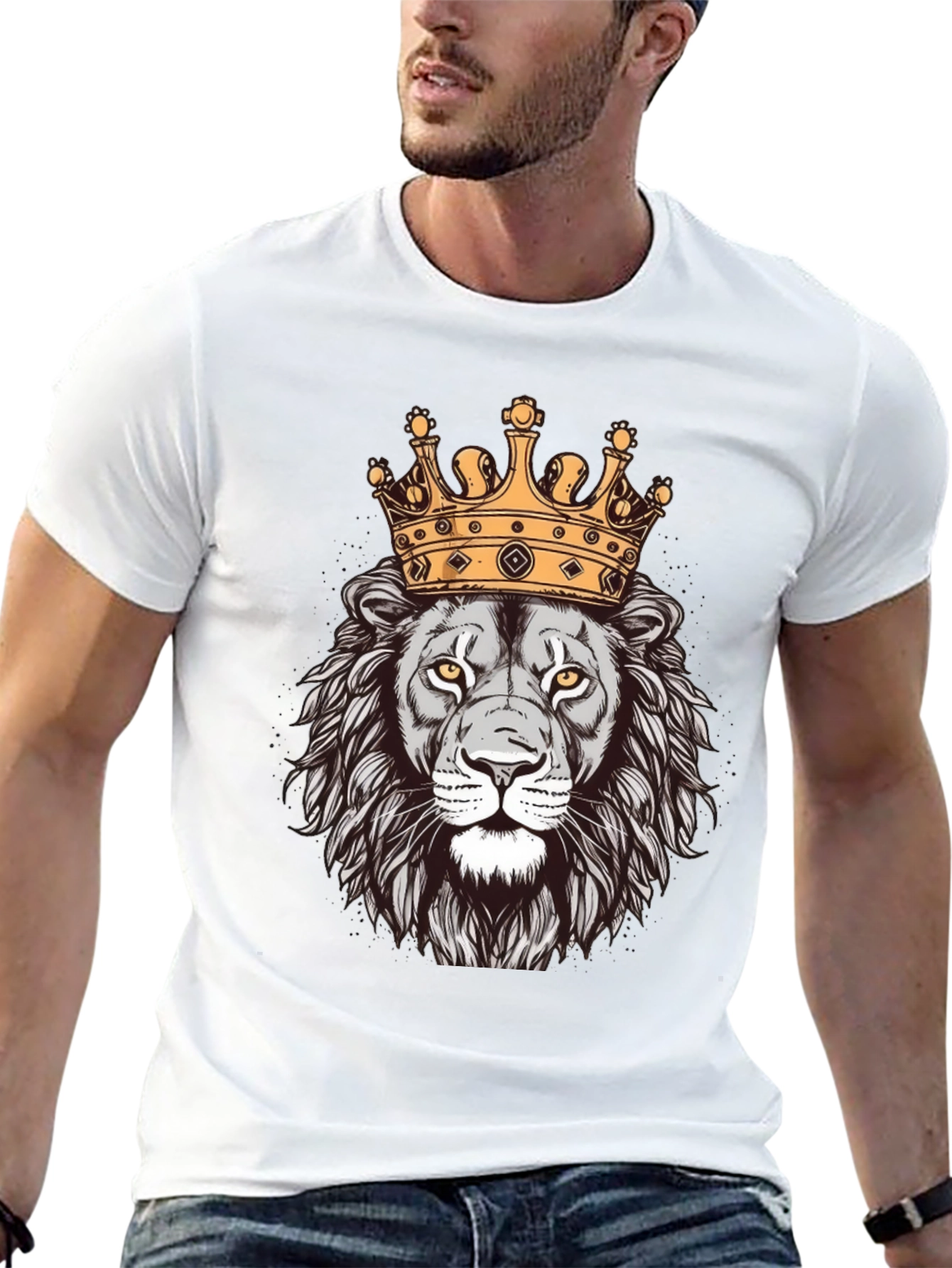 Lion King Graphic Tee - Black Cotton T-Shirt