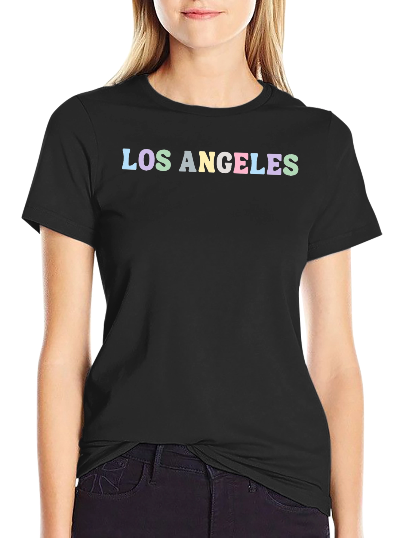 Los Angeles Graphic Black T-Shirt