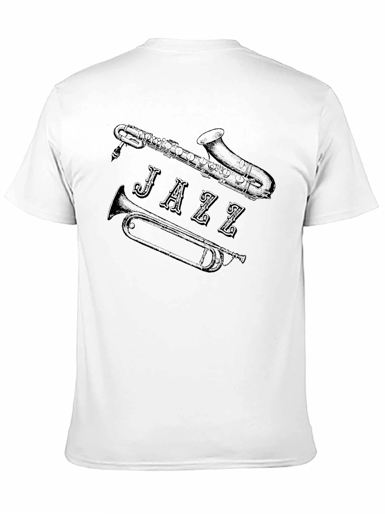 Jazz Music T-Shirt - Saxophone Trumpet