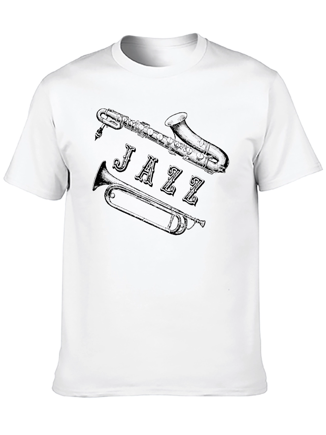 Jazz Music T-Shirt - Saxophone Trumpet