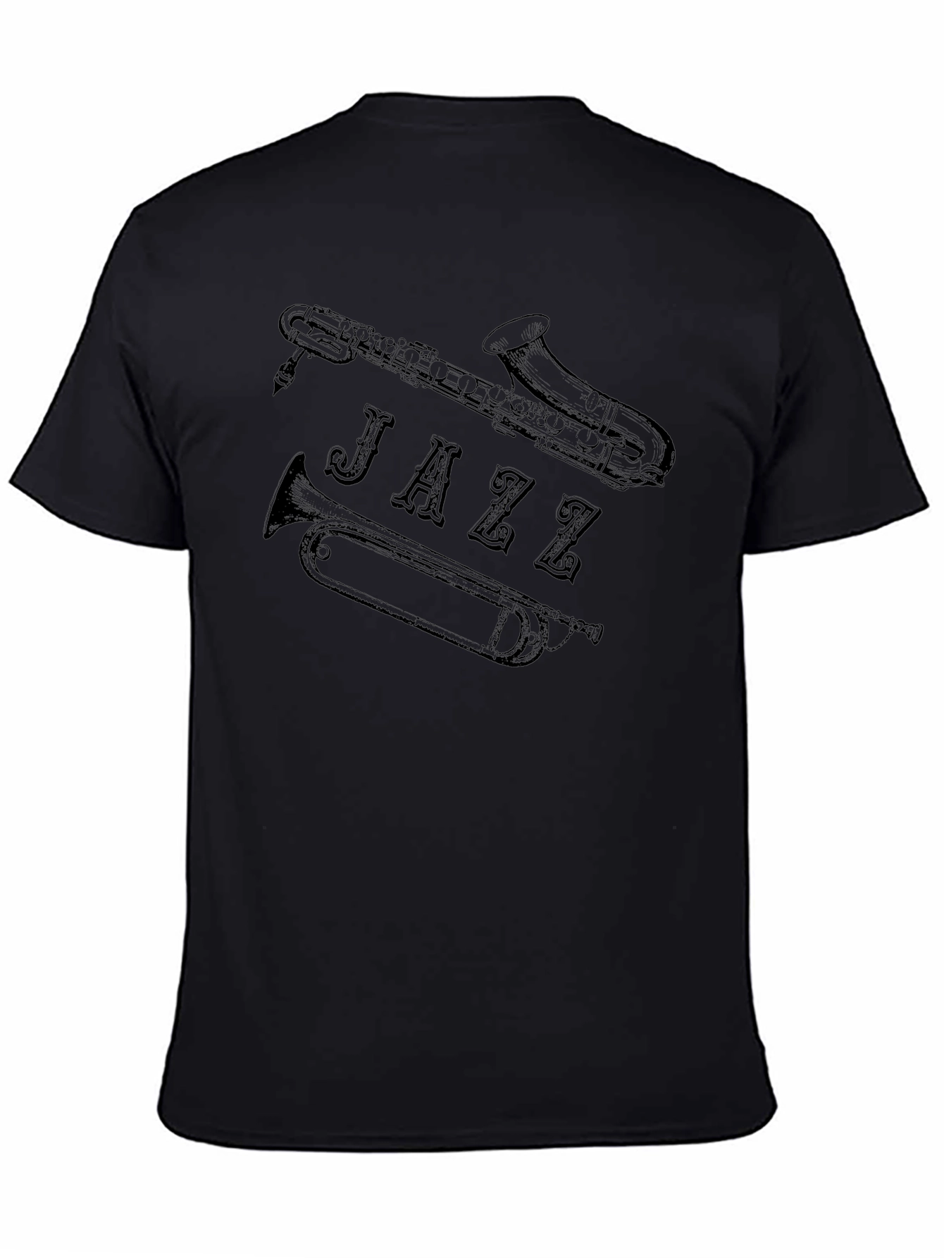 Jazz Music T-Shirt - Saxophone Trumpet