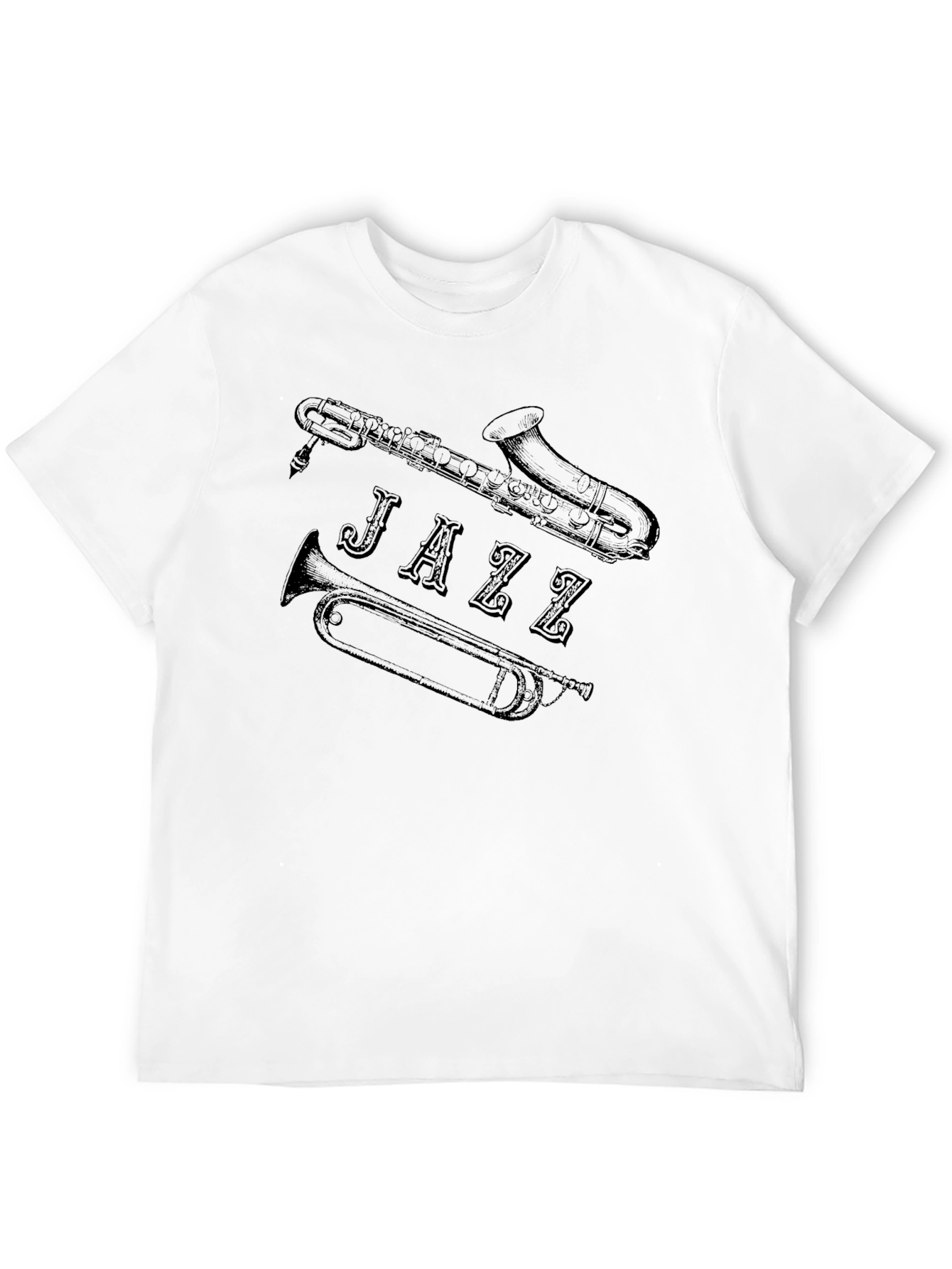 Jazz Music T-Shirt - Saxophone Trumpet