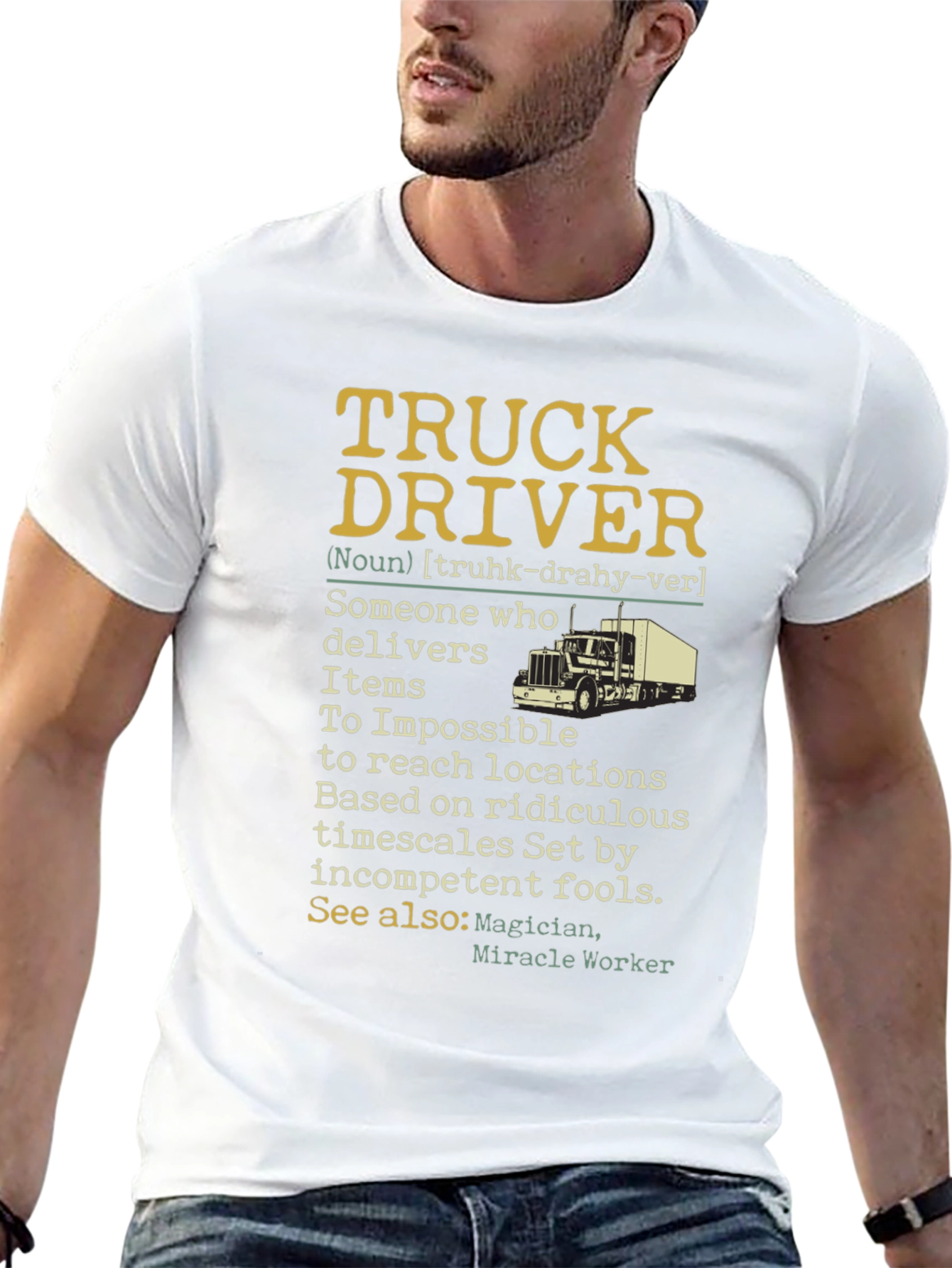 Truck Driver Definition Graphic Tee